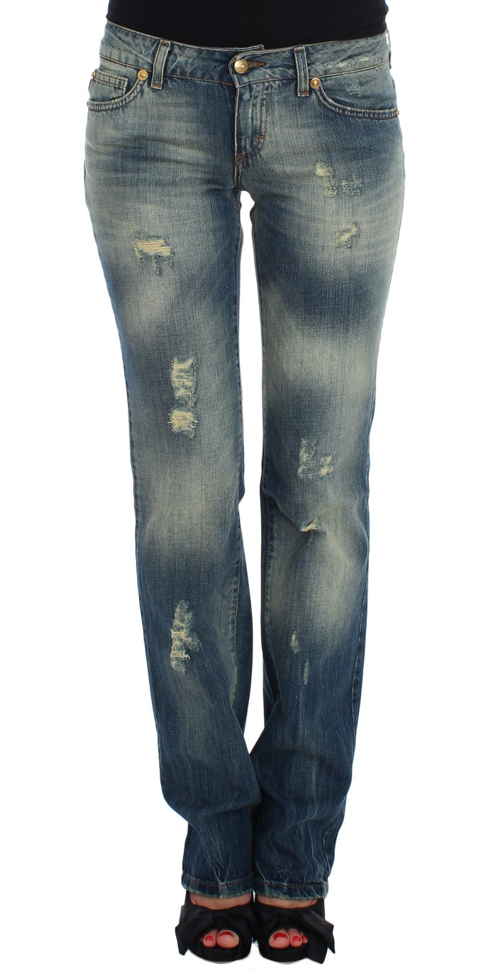 Cavalli – Sleek Flair Leg – Niedrig taillierter Denim