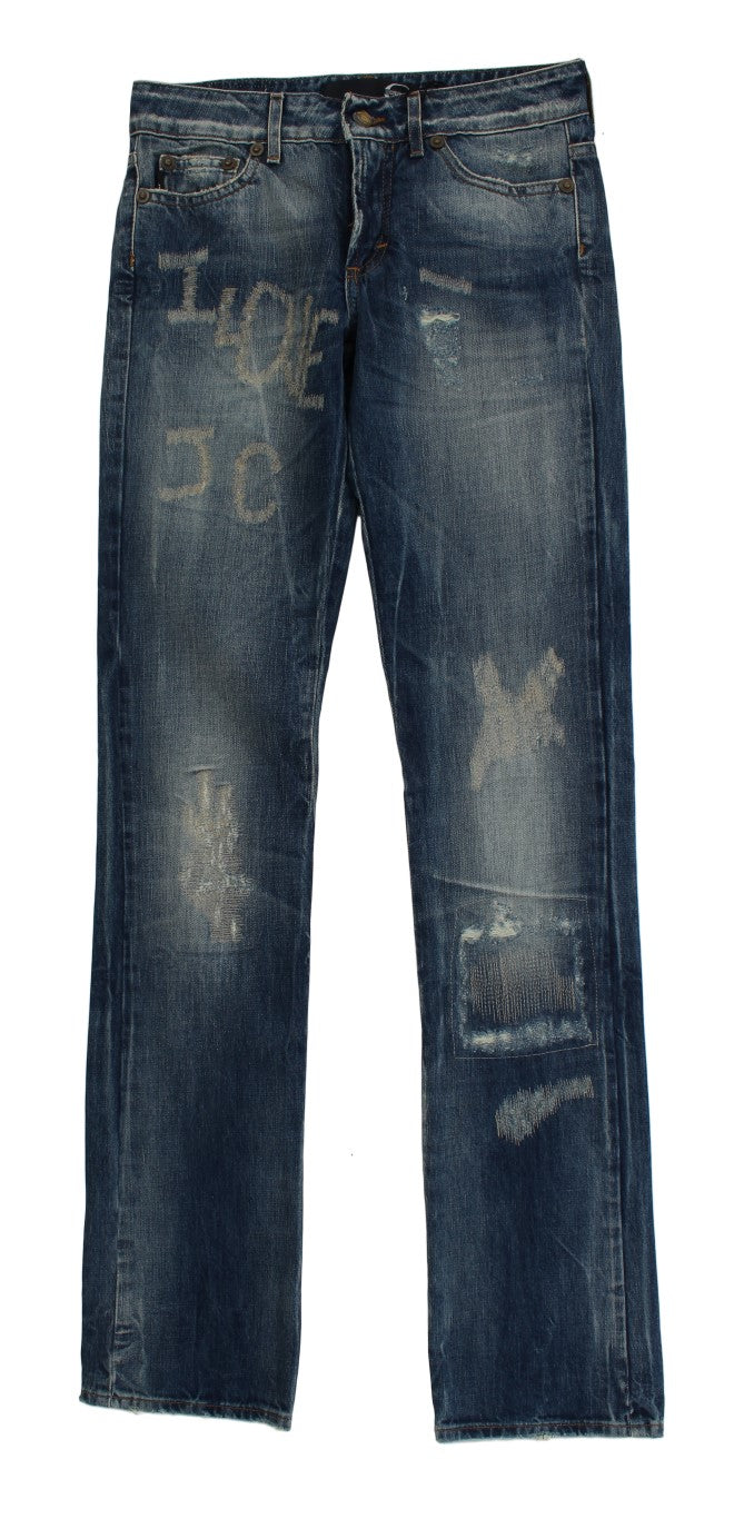 Cavalli – Elegante Flare-Fit-Jeans in Blau