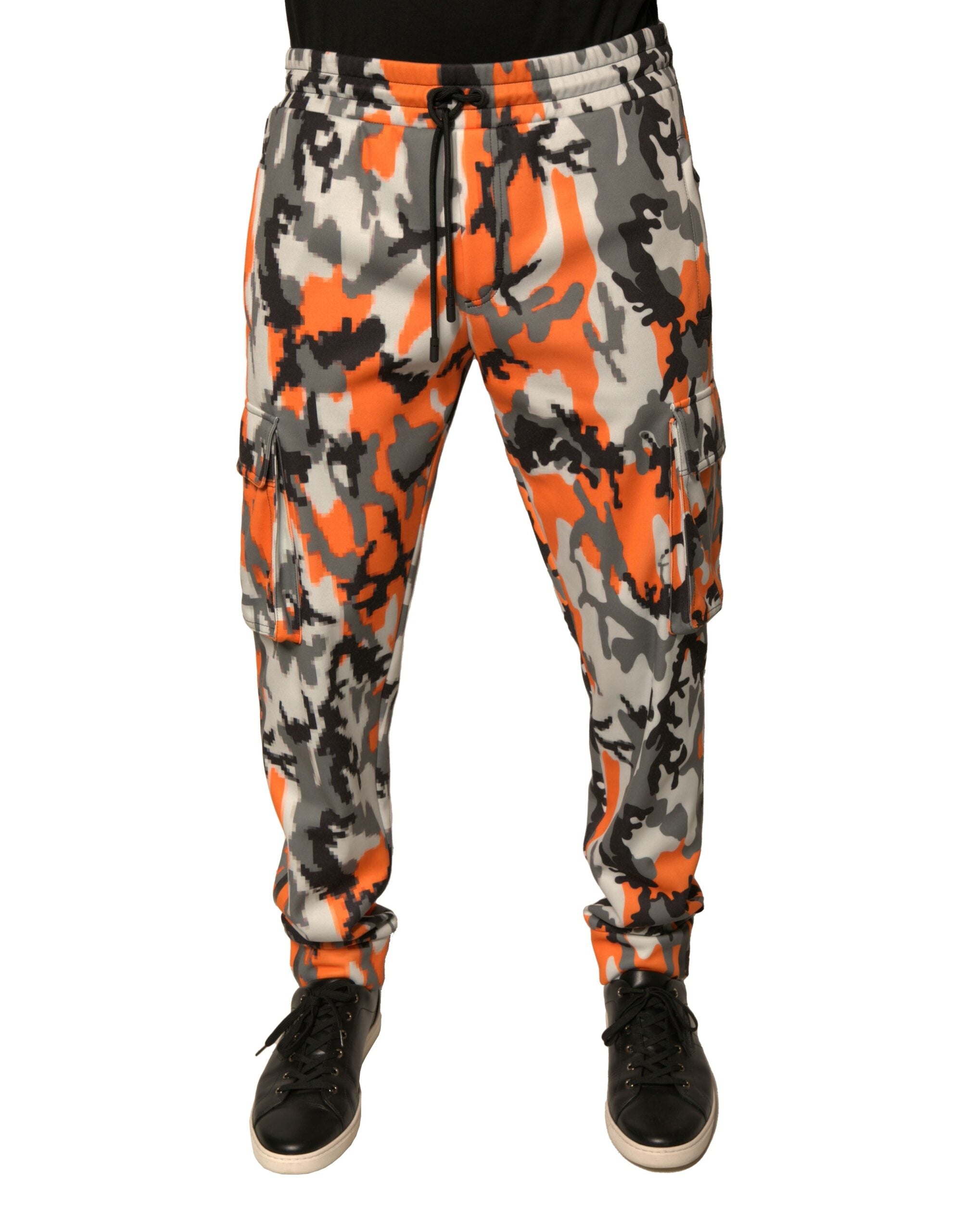 Dolce & Gabbana – Mehrfarbige Cargo-Jogginghose mit Camouflage-Muster