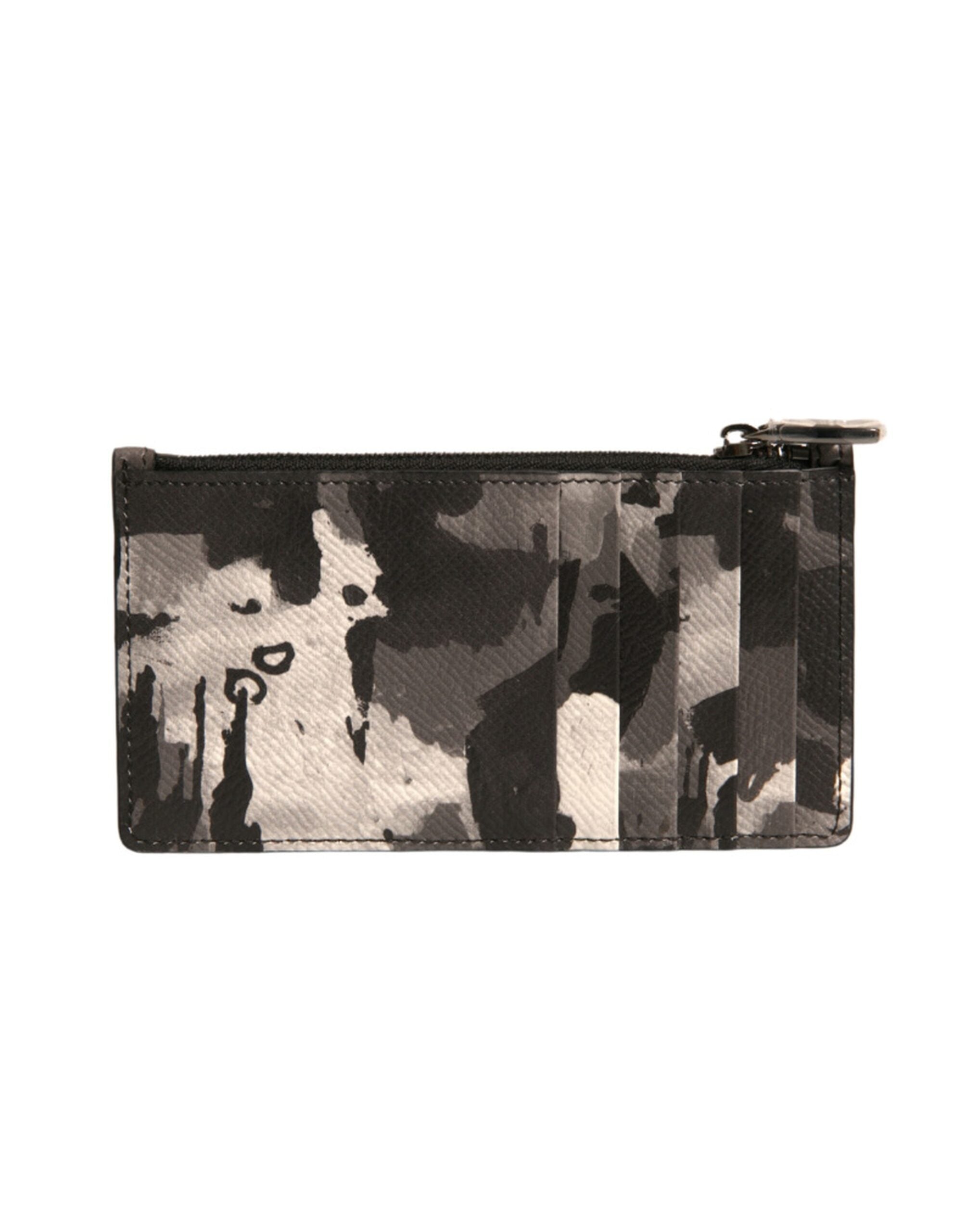 Dolce & Gabbana – Geldbörse mit mehrfarbigem Camouflage-Logo