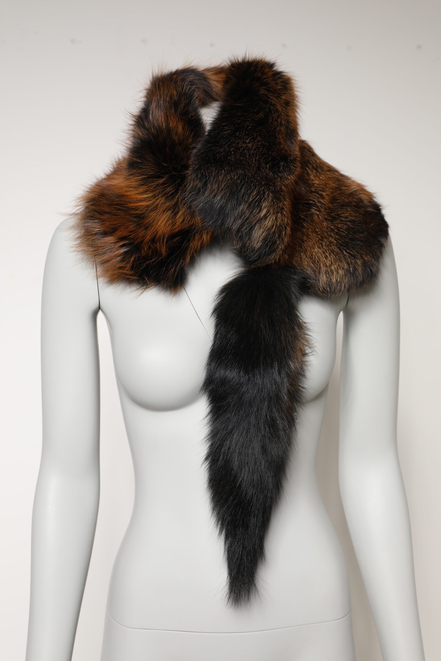Dolce & Gabbana Brauner Rotfuchspelz-Halswärmer-Winterschal