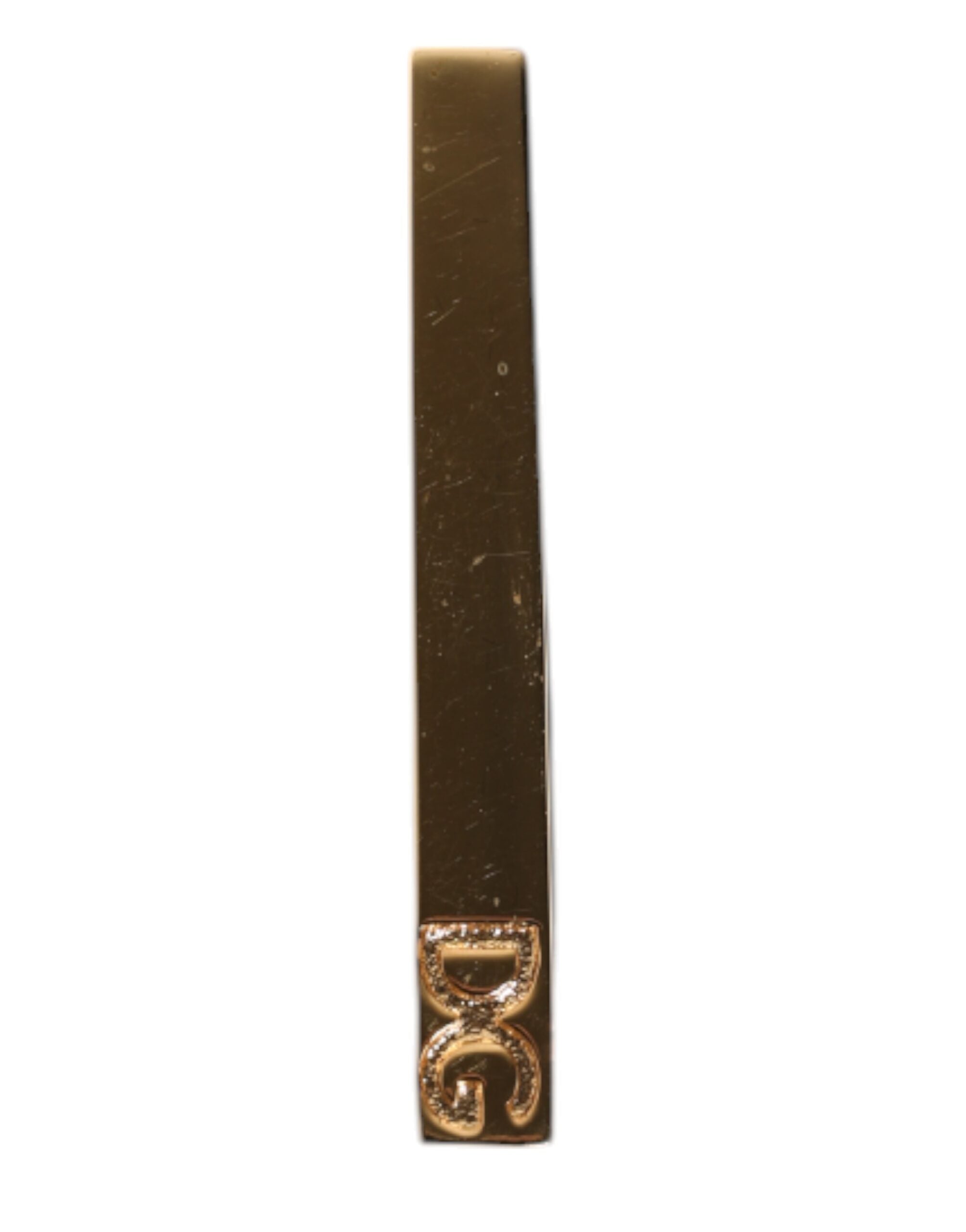Dolce & Gabbana Krawattenklammer aus goldfarbenem Messing mit Logo