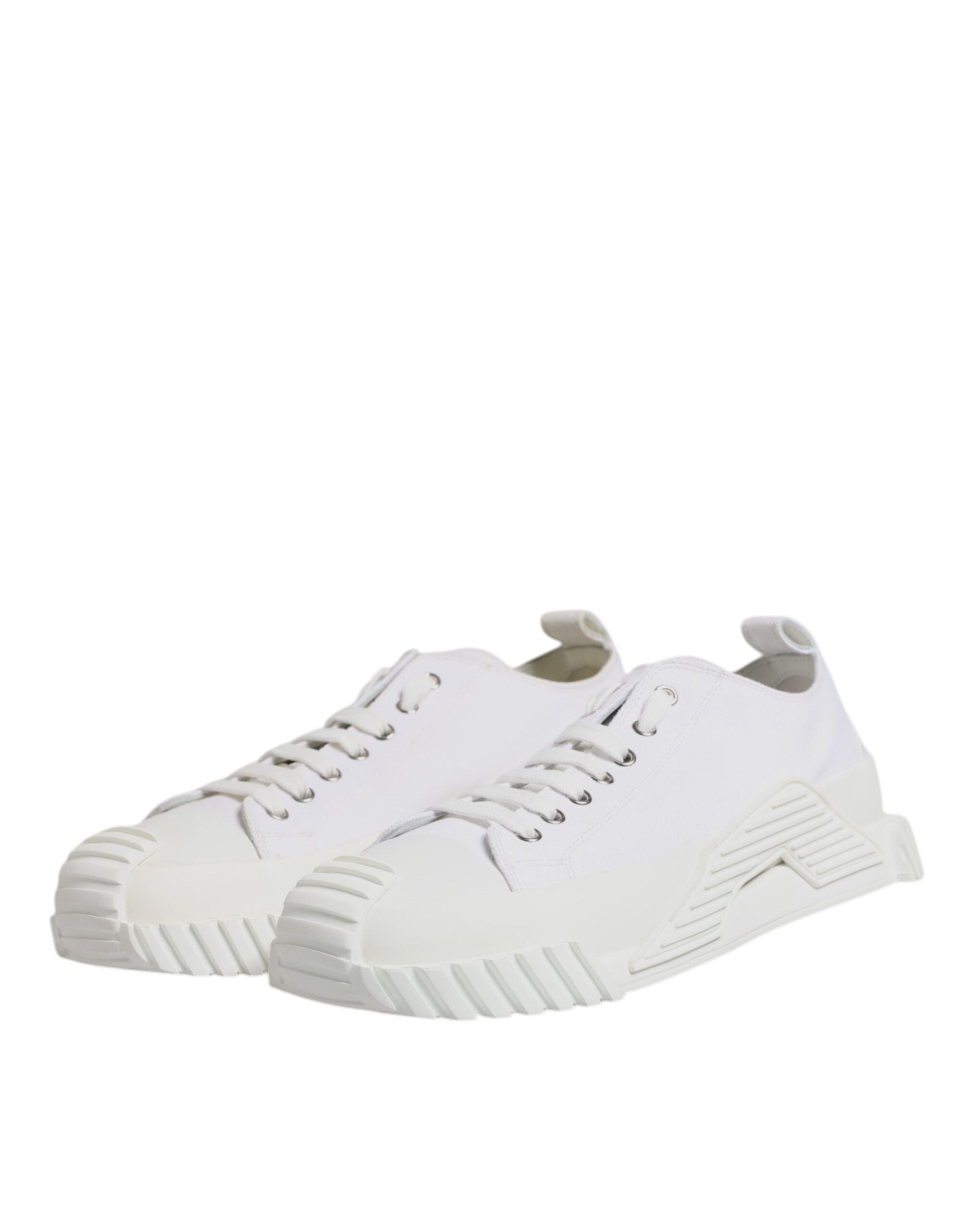 Dolce & Gabbana White Leather Low Top NS1 Sneakers Shoes
