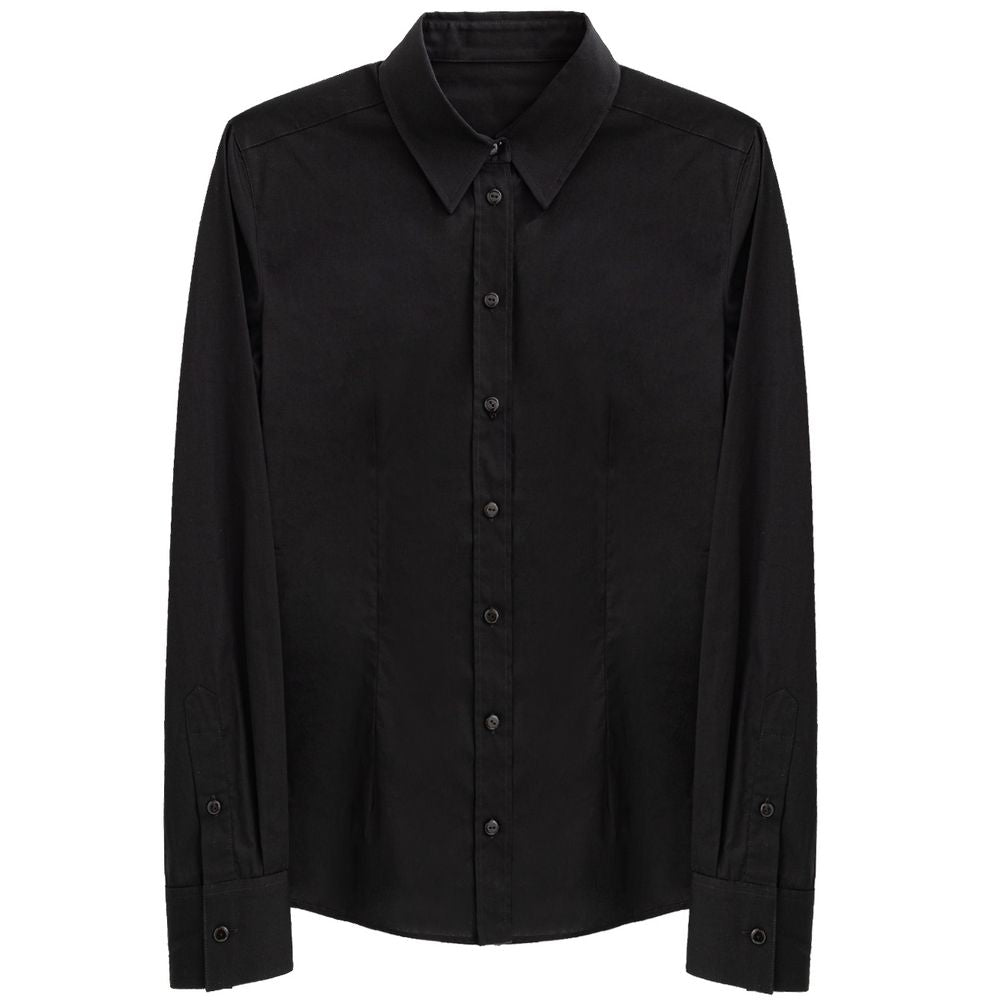 Schwarzes Baumwollhemd von Dolce & Gabbana