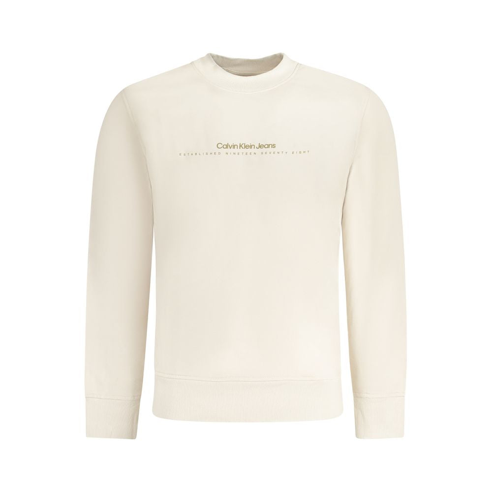 Calvin Klein Beige Herrenpullover aus Baumwolle
