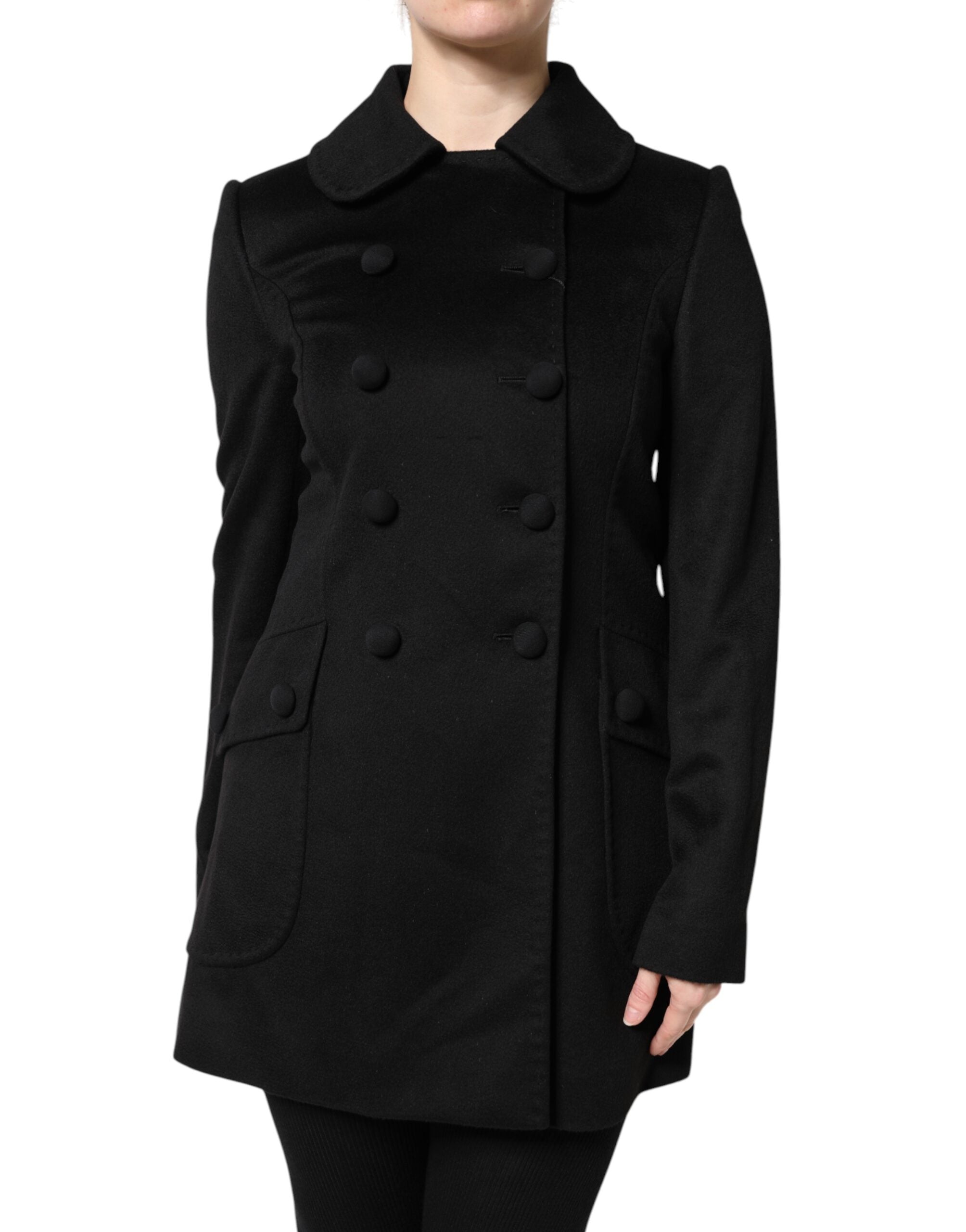 Dolce & Gabbana Sartoria Italiano Blazerjacke aus schwarzer Wolle