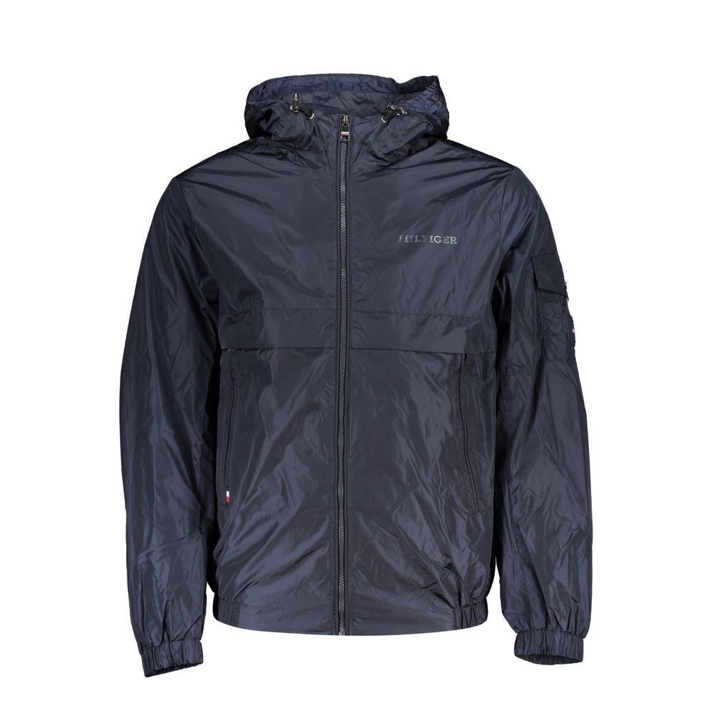 Tommy Hilfiger – Blaue Nylonjacke für Herren