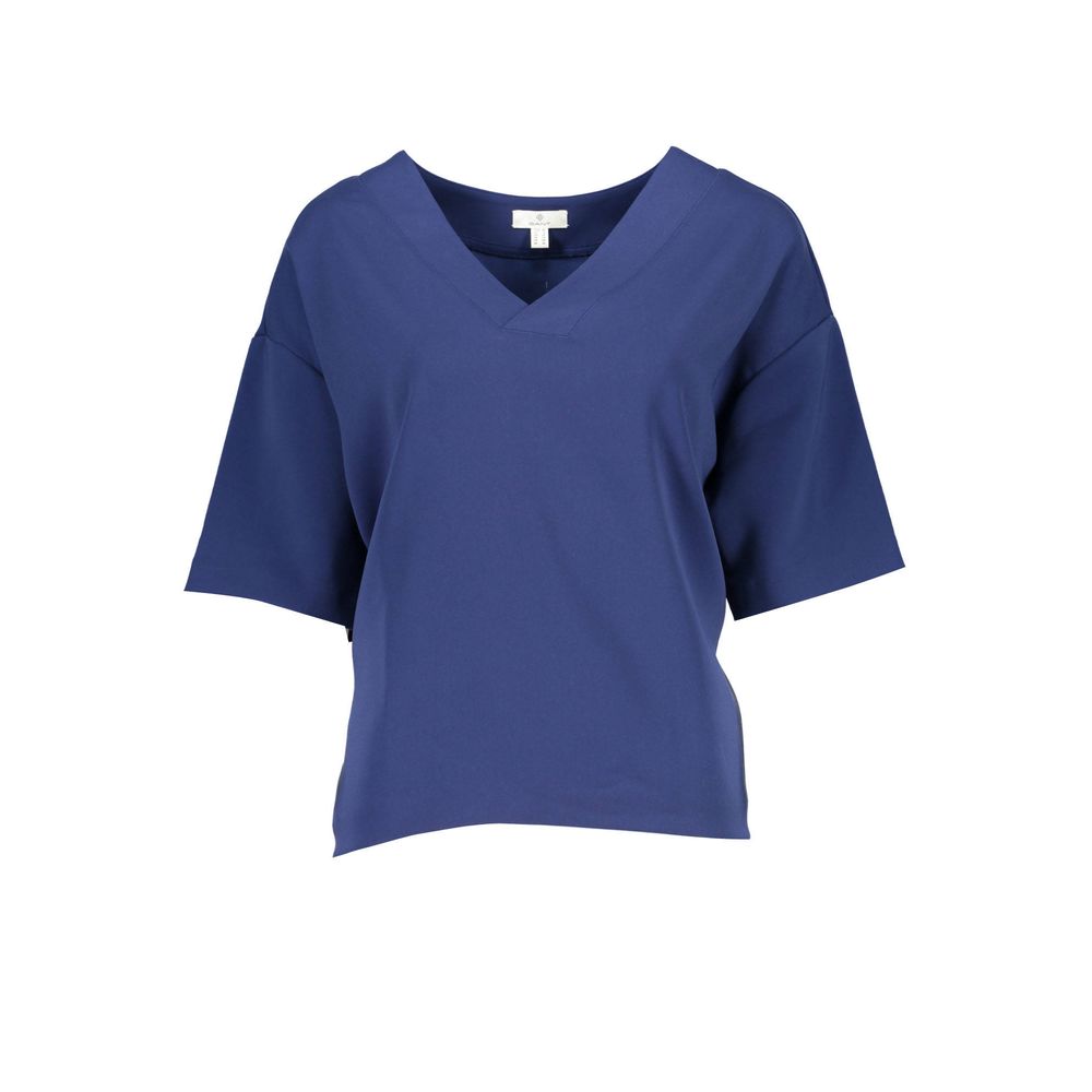 Gant – Unisex-T-Shirt aus blauer Baumwolle