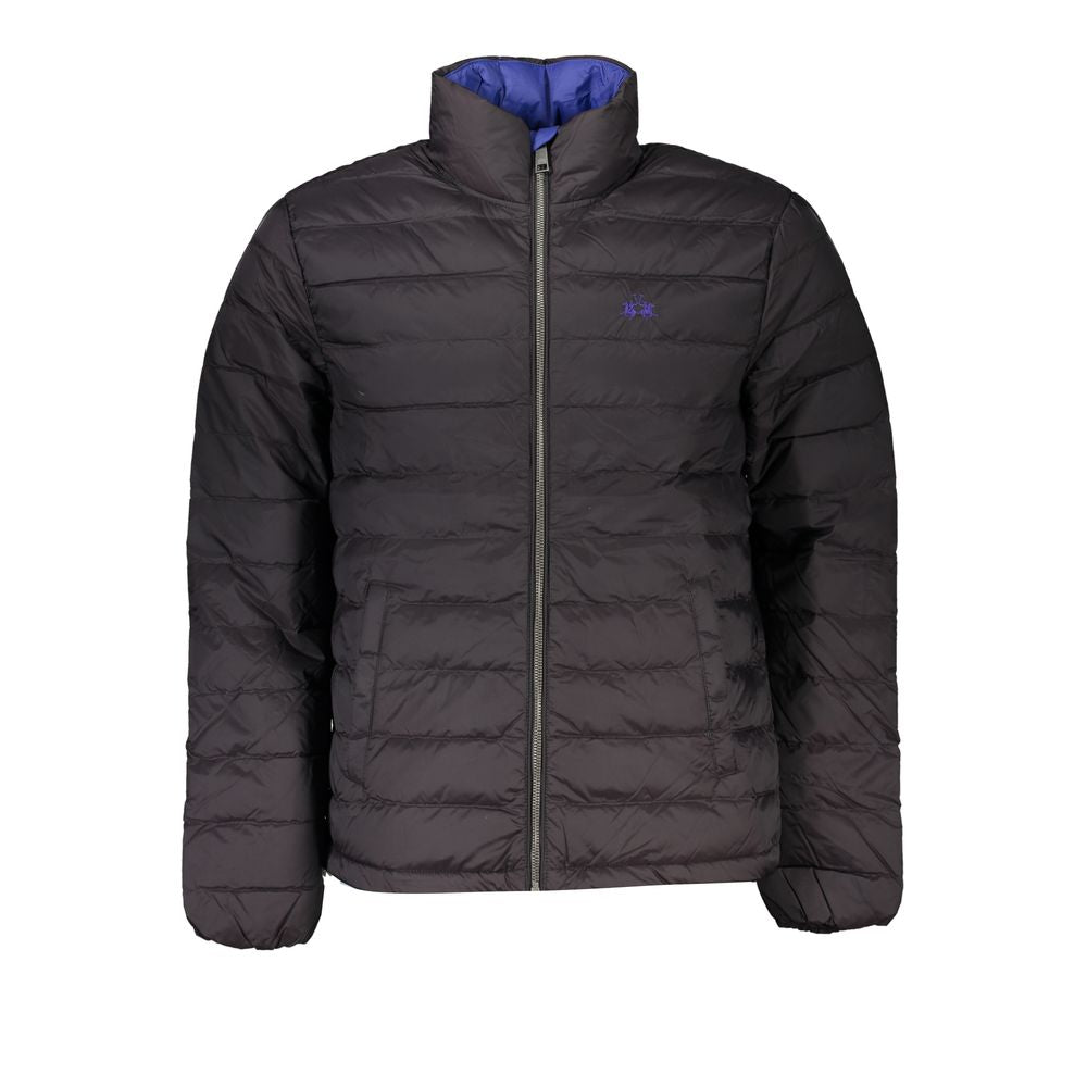 La Martina Schwarze Polyamid-Herrenjacke