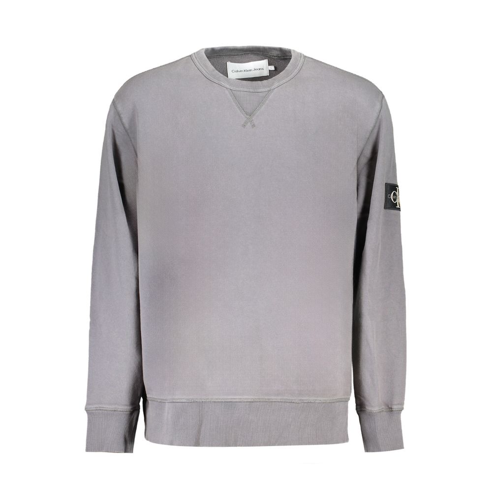 Calvin Klein Grauer Baumwollpullover für Herren