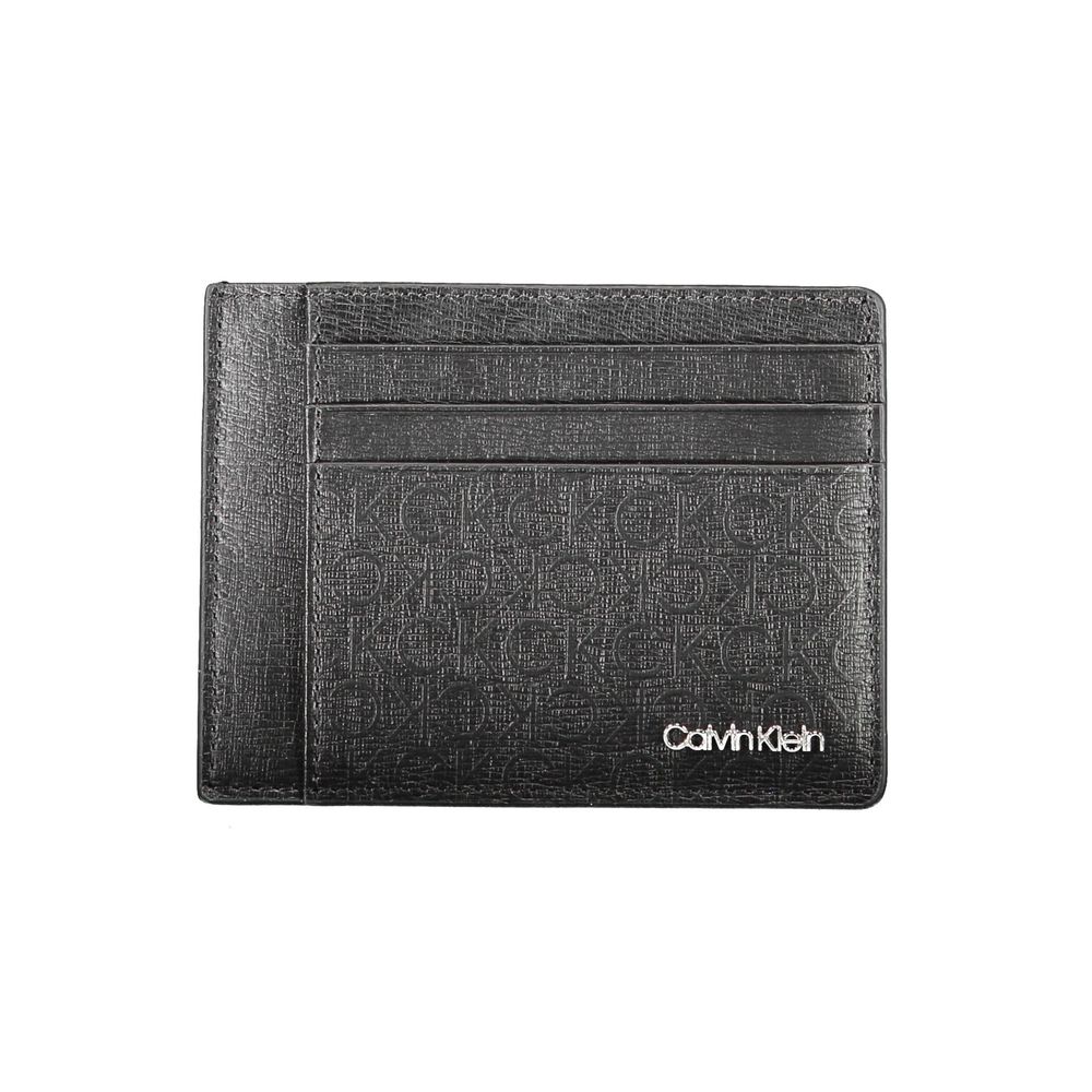 Calvin Klein Schwarze Polyester Herren Geldbörse