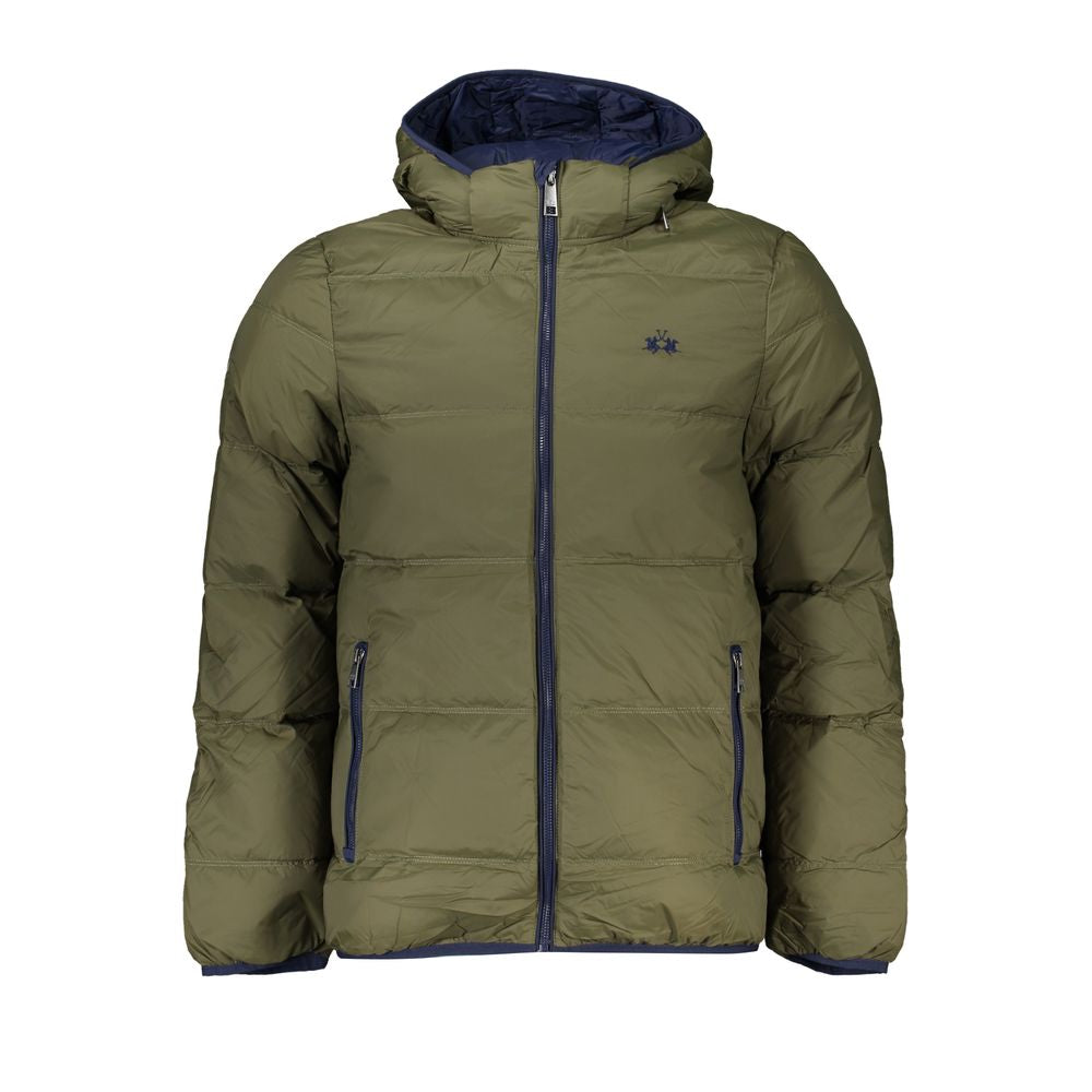 La Martina Grüne Polyamid-Herrenjacke
