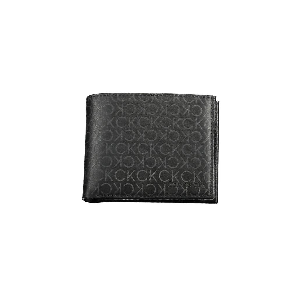 Calvin Klein Schwarze Polyester Herren Geldbörse
