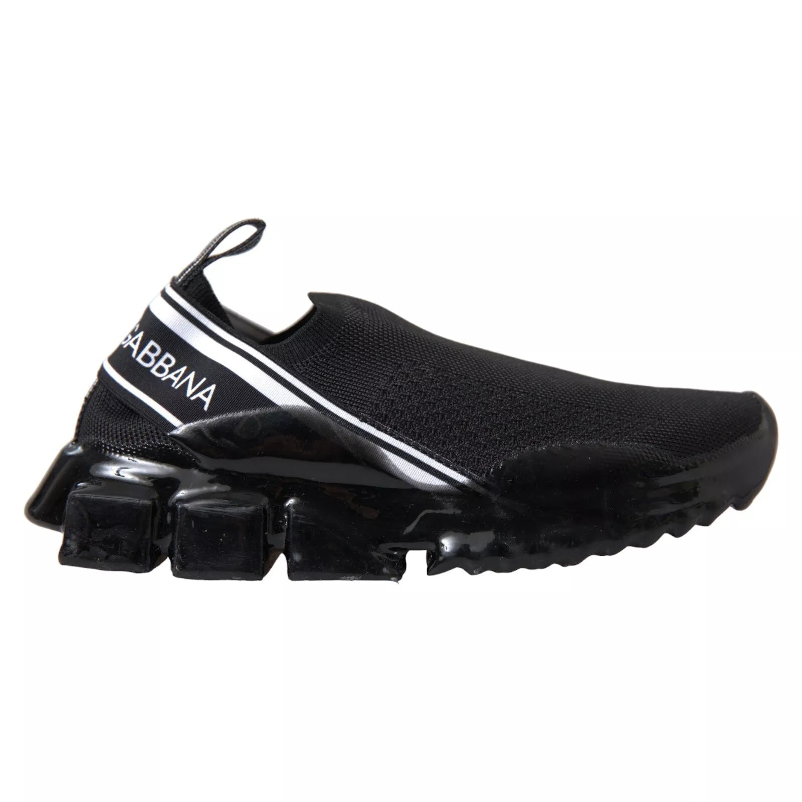 Dolce & Gabbana – Schwarze Sorrento-Sneaker zum Hineinschlüpfen