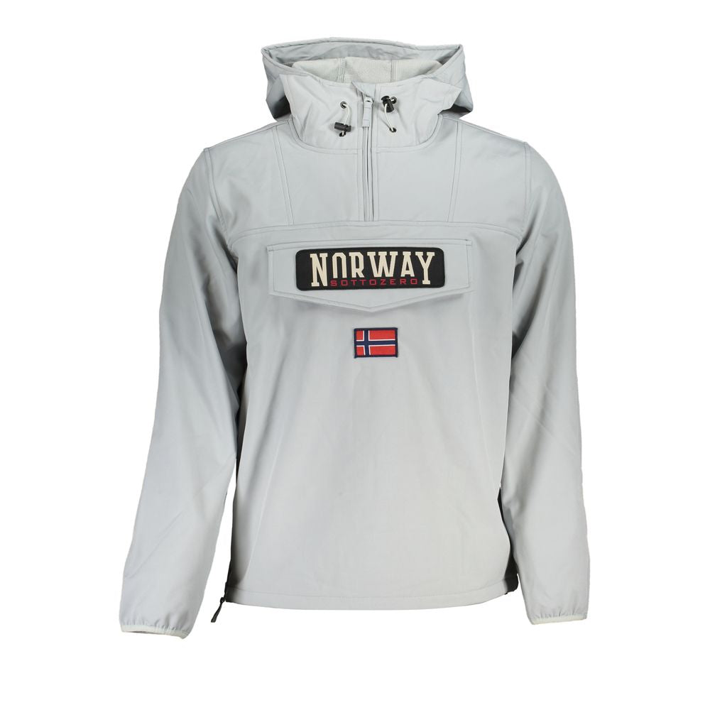 Norwegen 1963 Graue Polyester-Herrenjacke