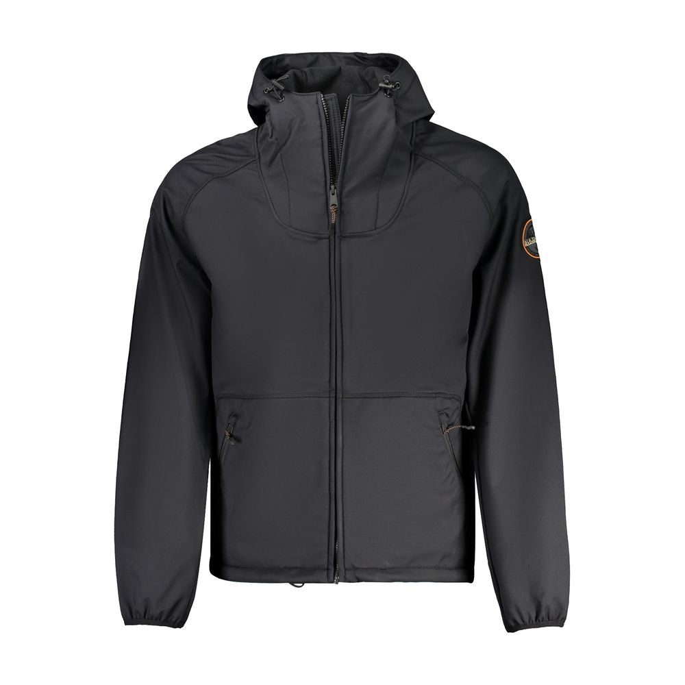 Napapijri – Schwarze Herrenjacke aus recyceltem Polyester