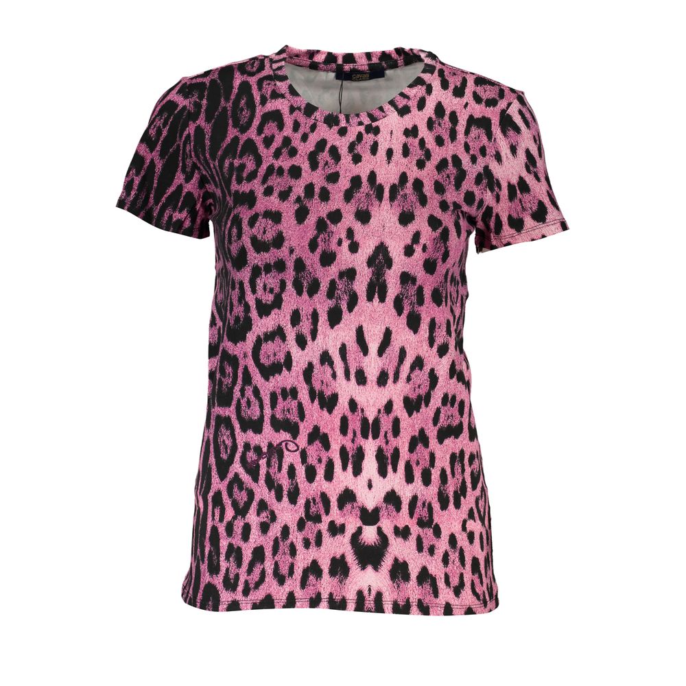 Cavalli Class Rosa Baumwolloberteile und T-Shirts