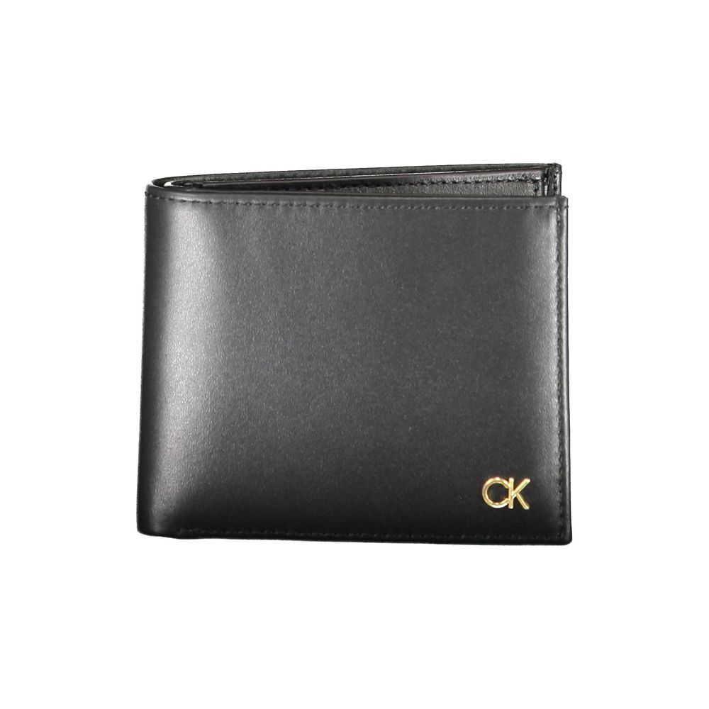 Calvin Klein Herren-Geldbörse aus schwarzem Leder