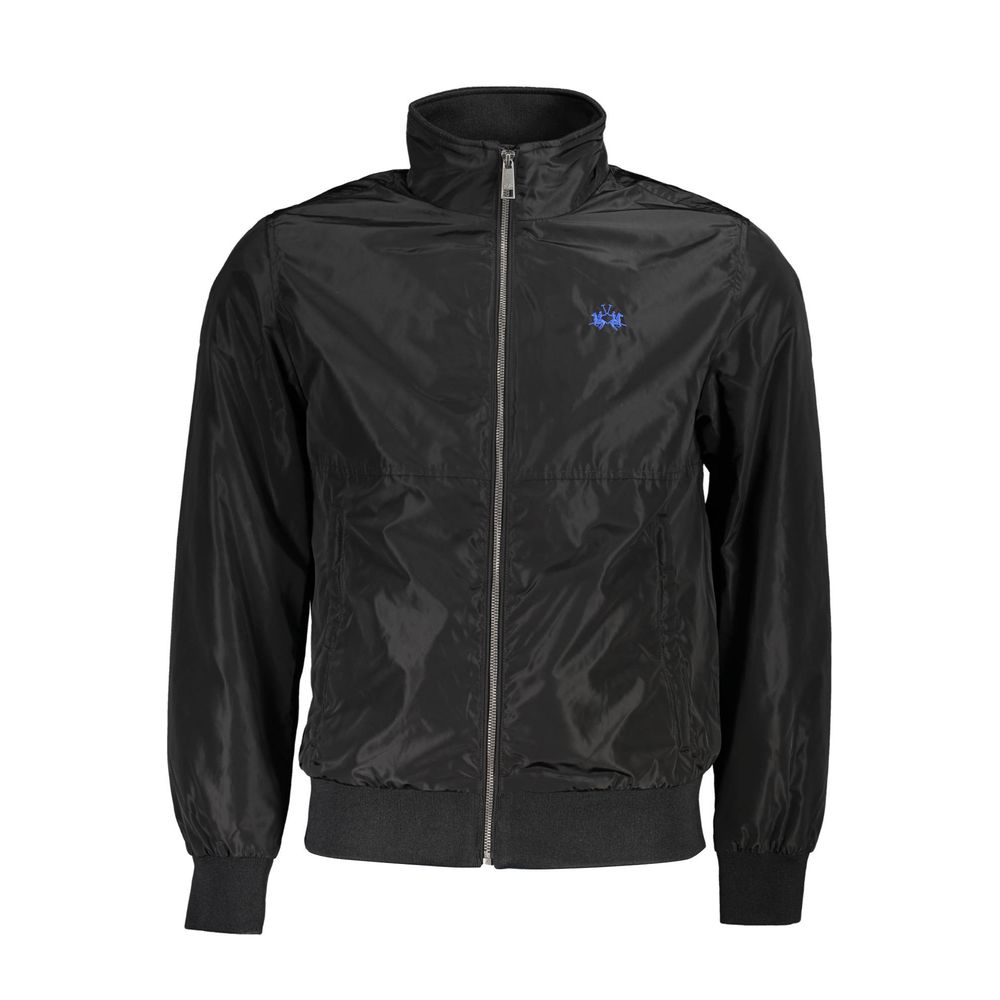 La Martina Schwarze Polyester-Herrenjacke