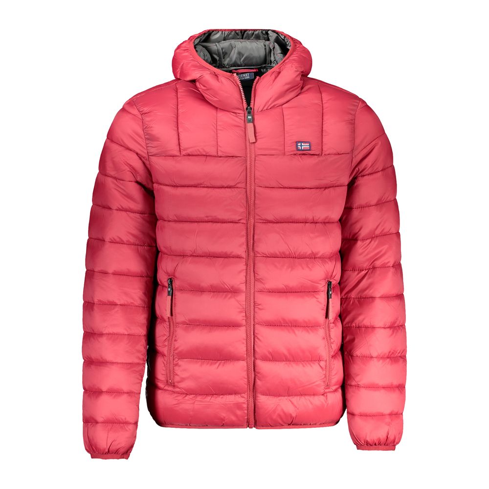 Norwegen 1963 Rote Polyamid-Herrenjacke