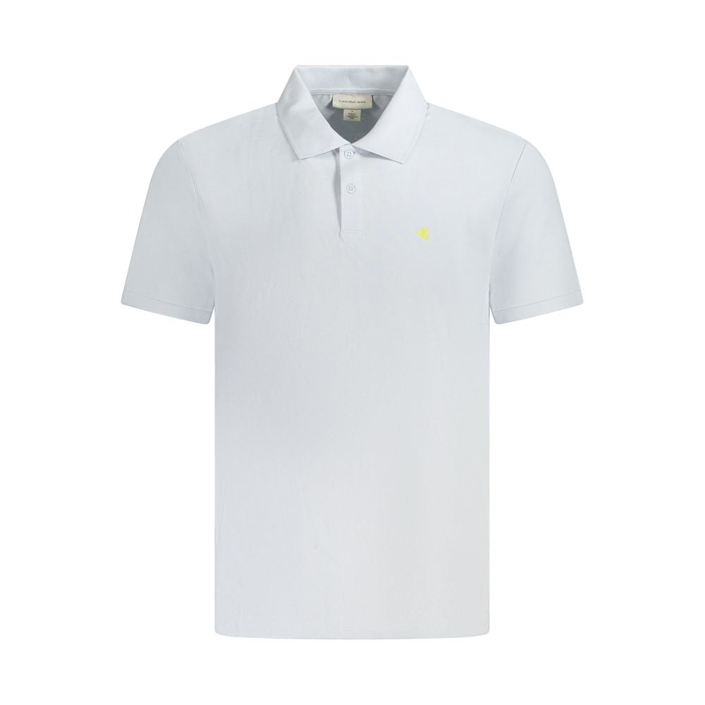 Calvin Klein Hellblaues Poloshirt aus Baumwolle für Herren