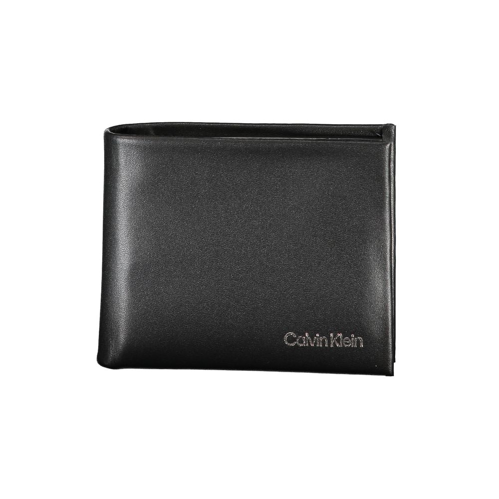 Calvin Klein Schwarze Polyester Herren Geldbörse