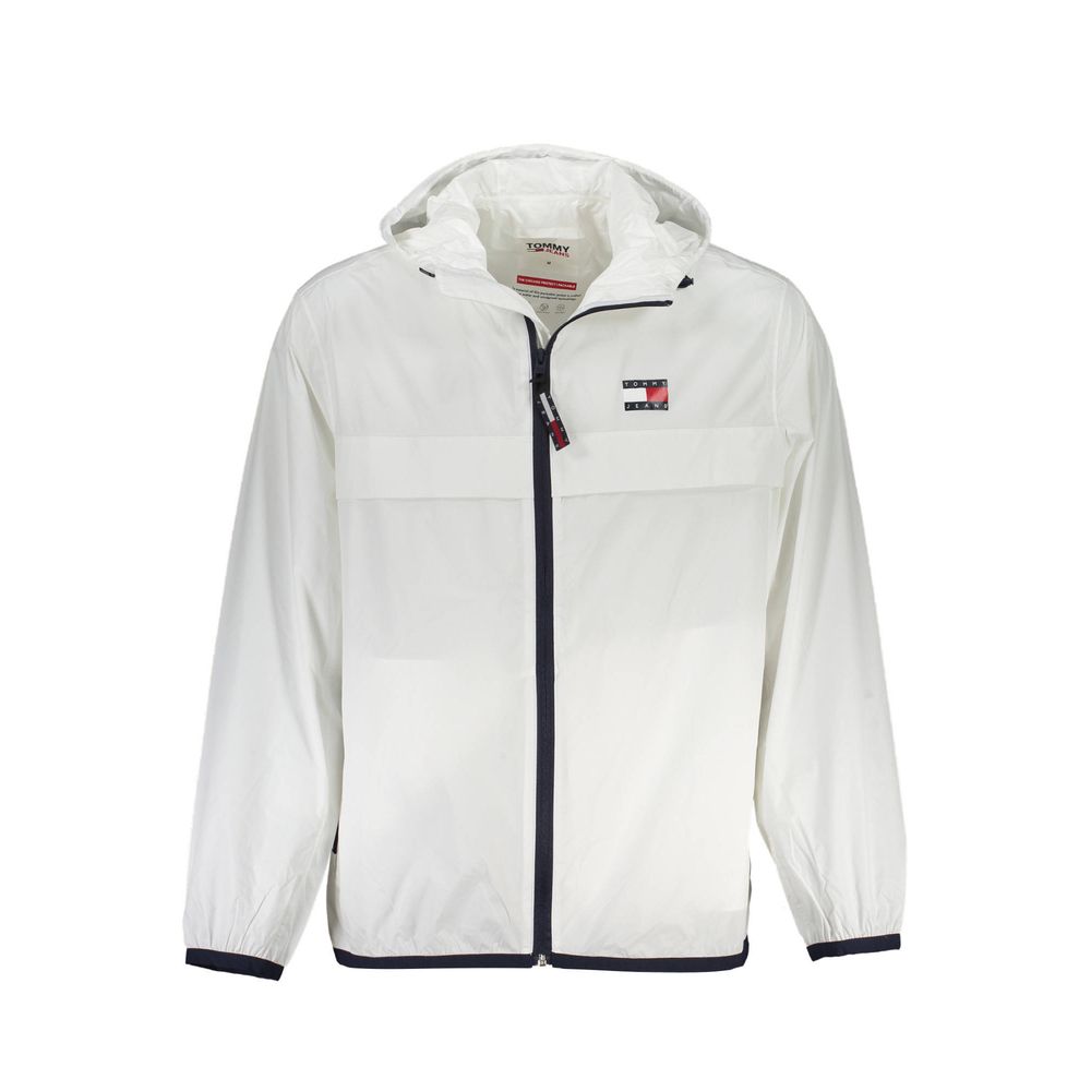 Tommy Hilfiger – Weiße Herrenjacke aus recyceltem Nylon