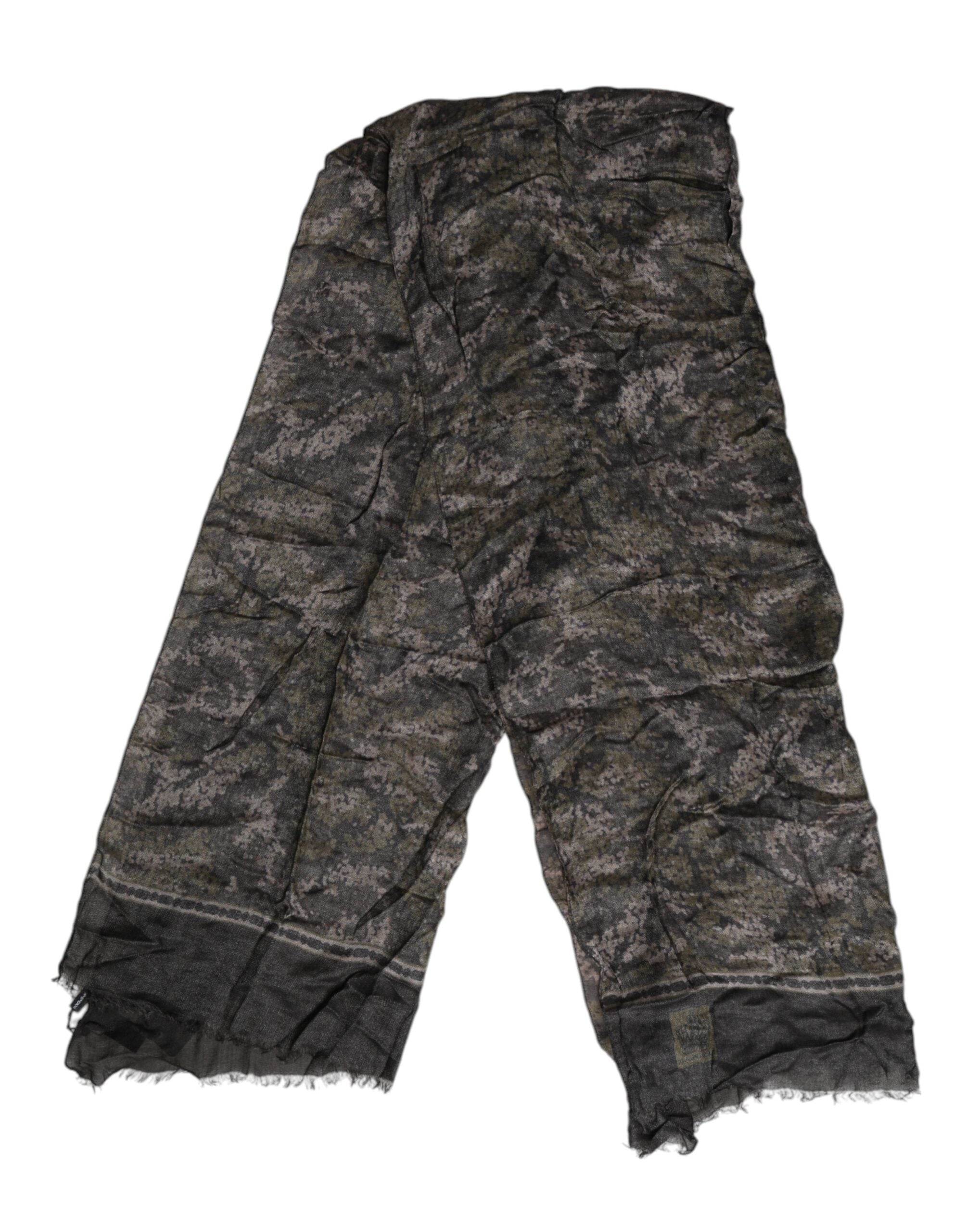 Dolce & Gabbana – Halswärmer mit Camouflage-Muster, Foulard-Schal