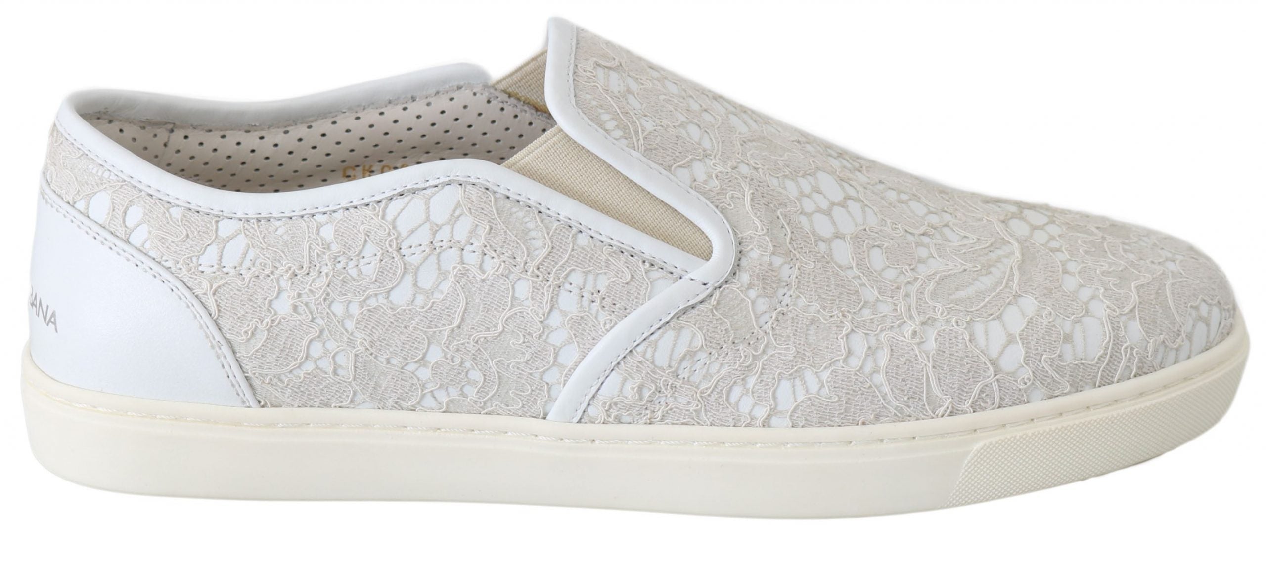Dolce & Gabbana Elegante Off White Loafer für Damen
