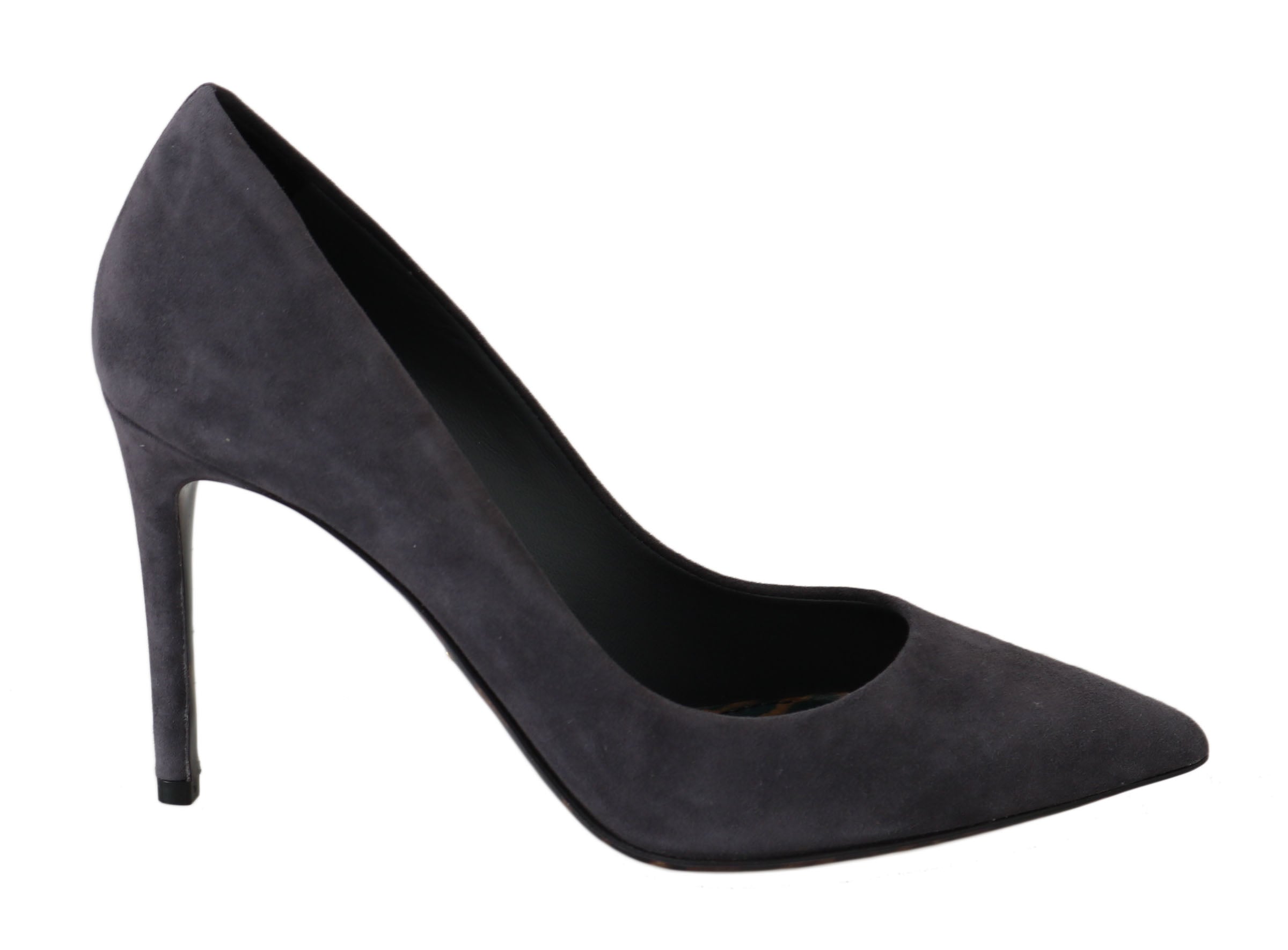 Dolce & Gabbana Elegante graue Wildleder-Stiletto-Pumps