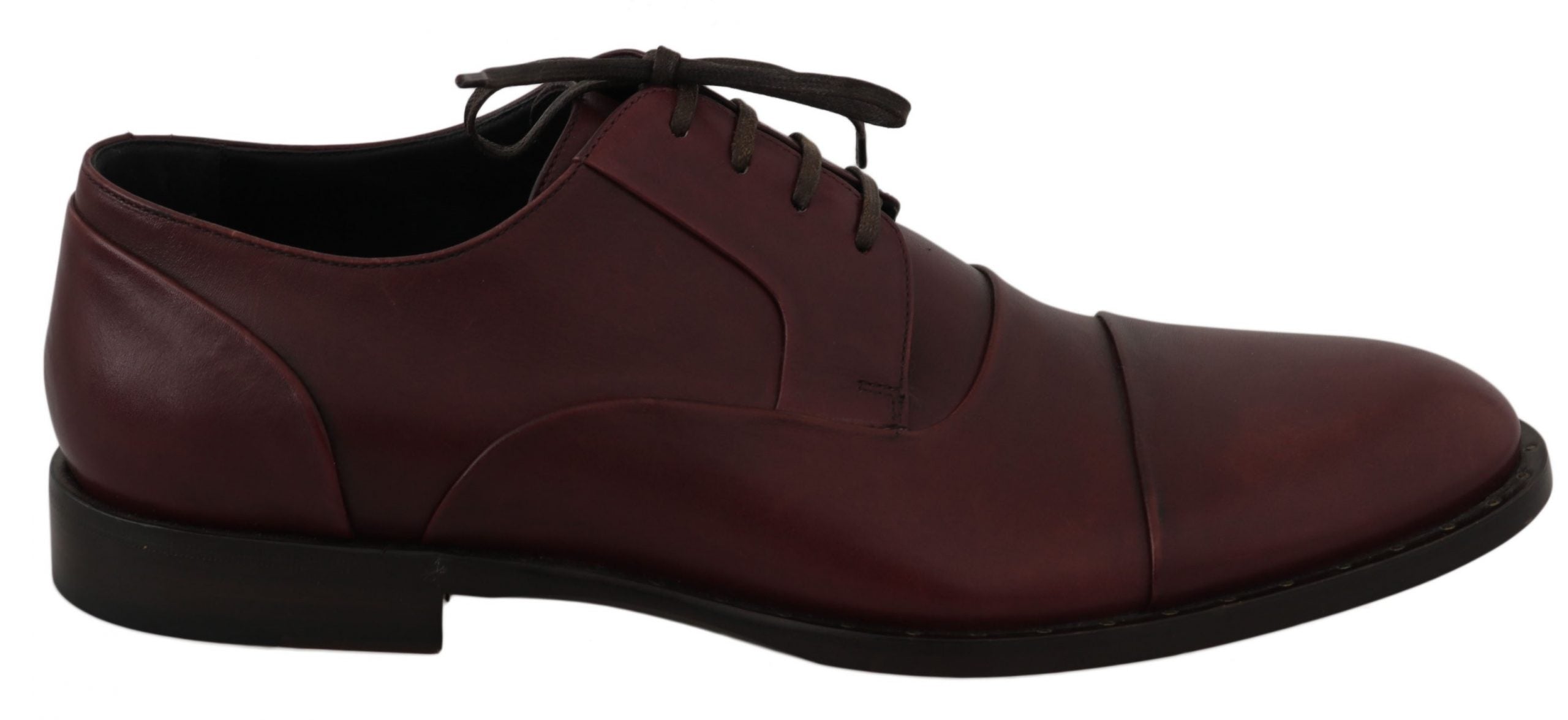Dolce & Gabbana Elegante Abendschuhe aus bordeauxrotem Leder