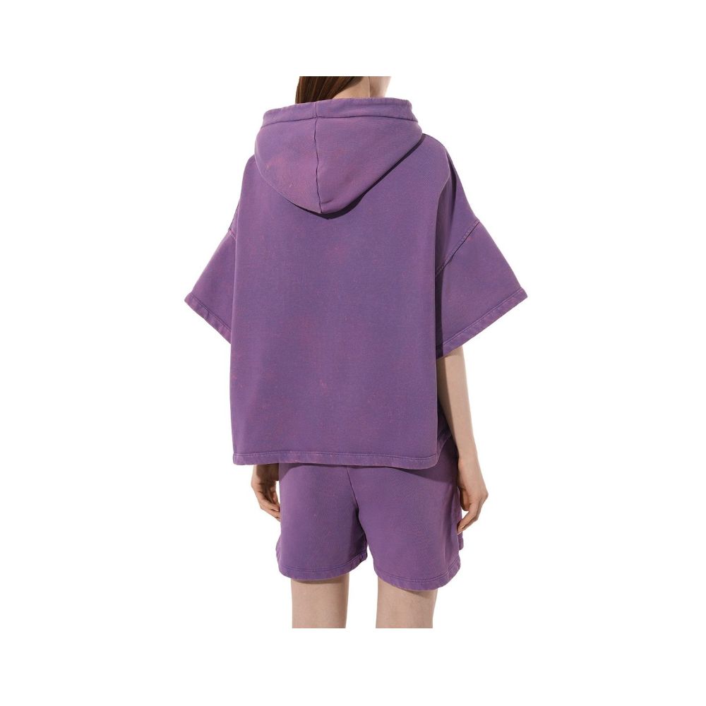 Hinnominate Lila Baumwoll-Hoodie für Damen