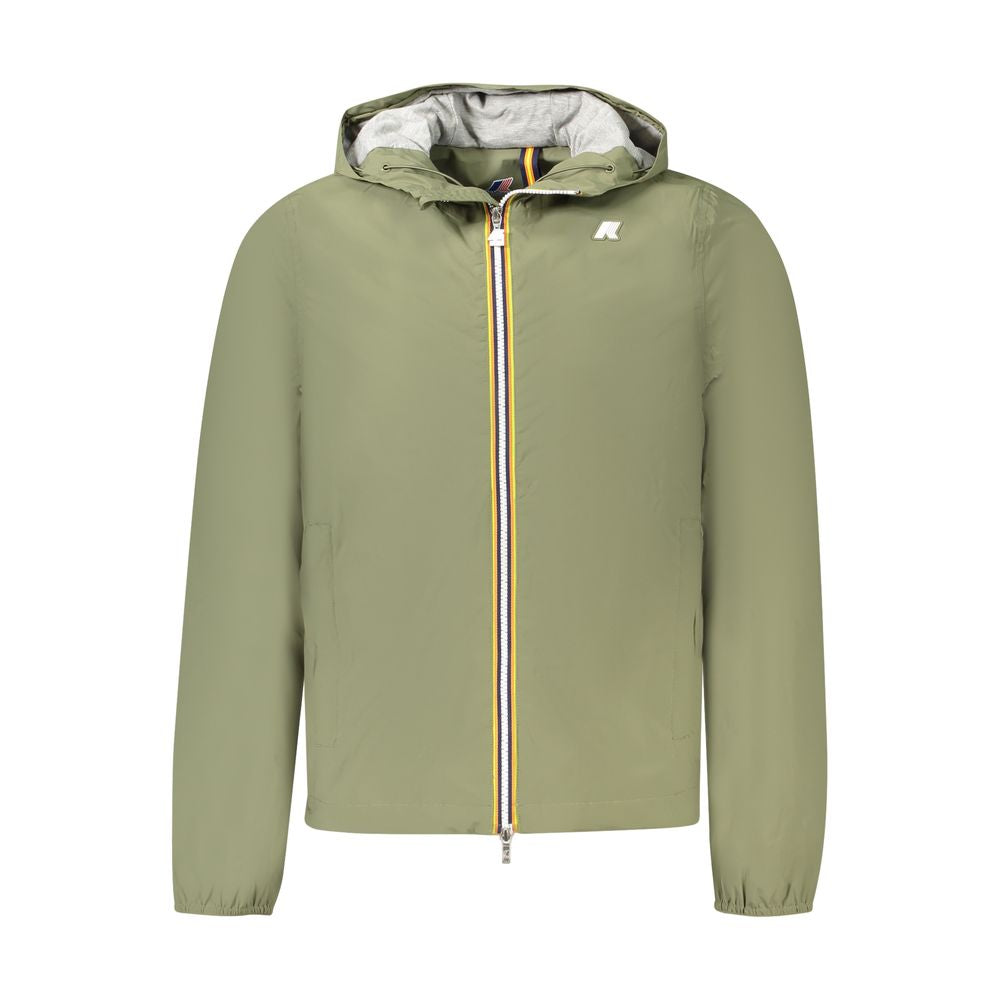 K-WAY Grüne Nylon-Herrenjacke