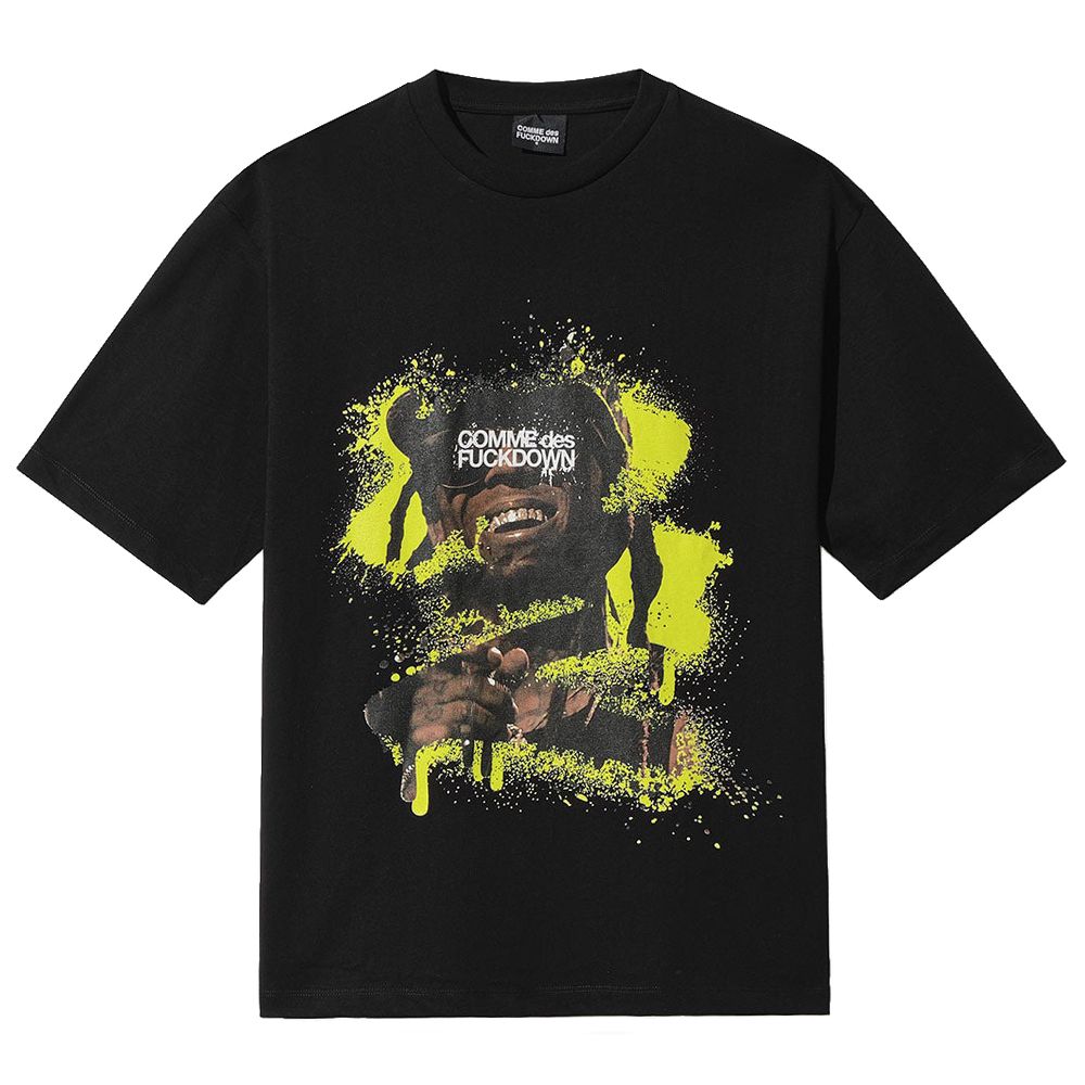 Comme Des Fuckdown Schwarzes Baumwoll-T-Shirt