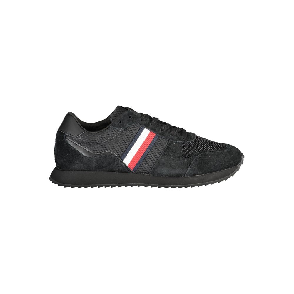 Tommy Hilfiger – Schwarze Polyester-Sneaker