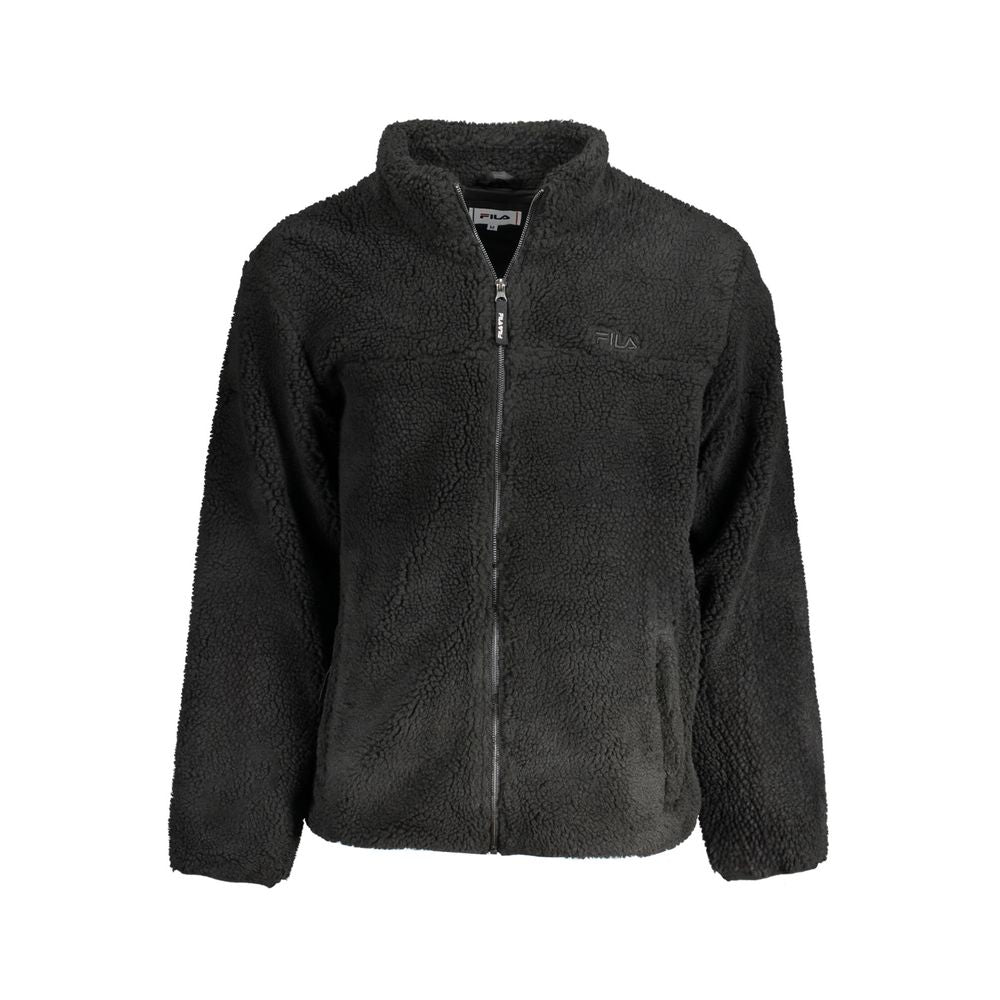 Fila Schwarze Polyester-Herrenjacke