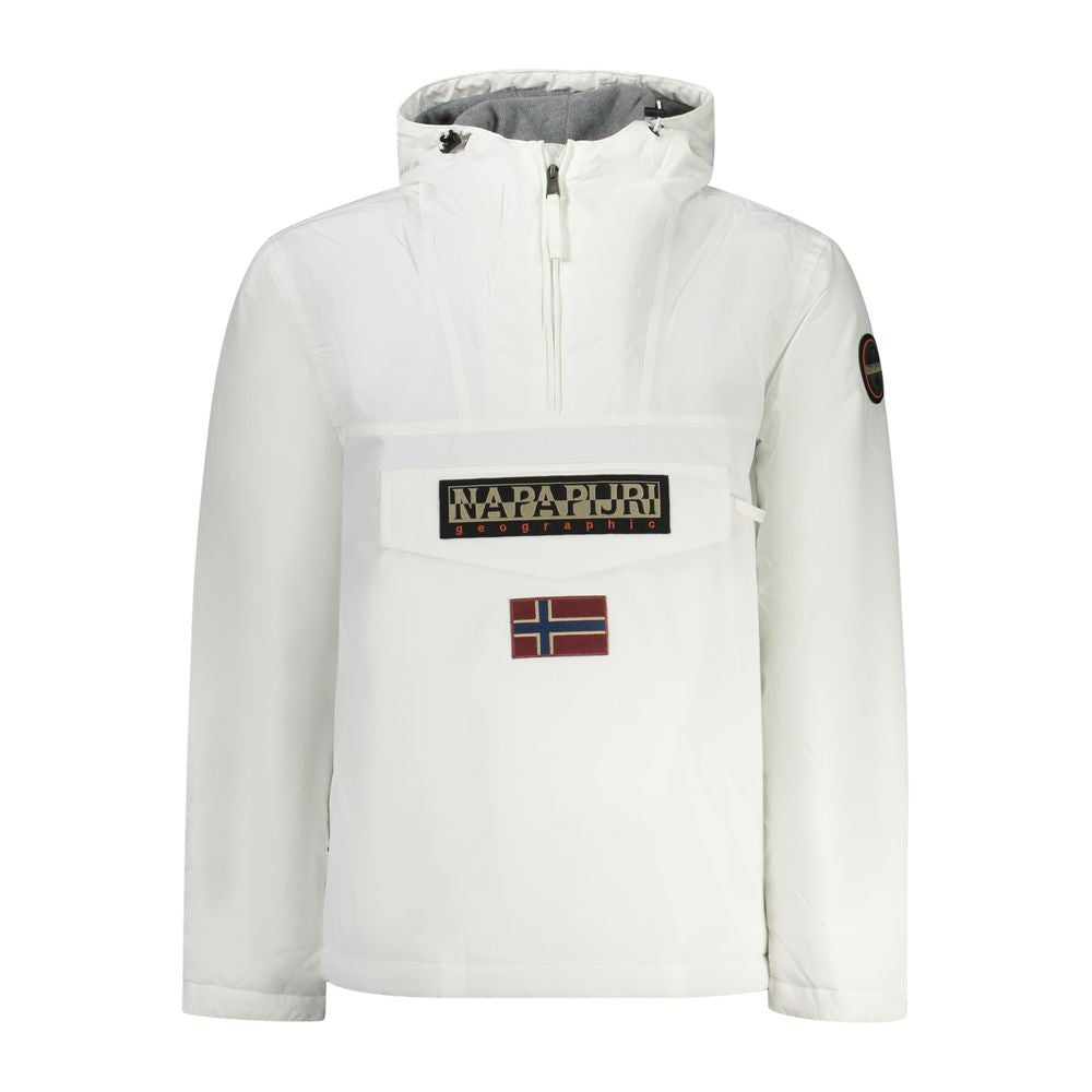 Napapijri Weiße Polyamid-Herrenjacke