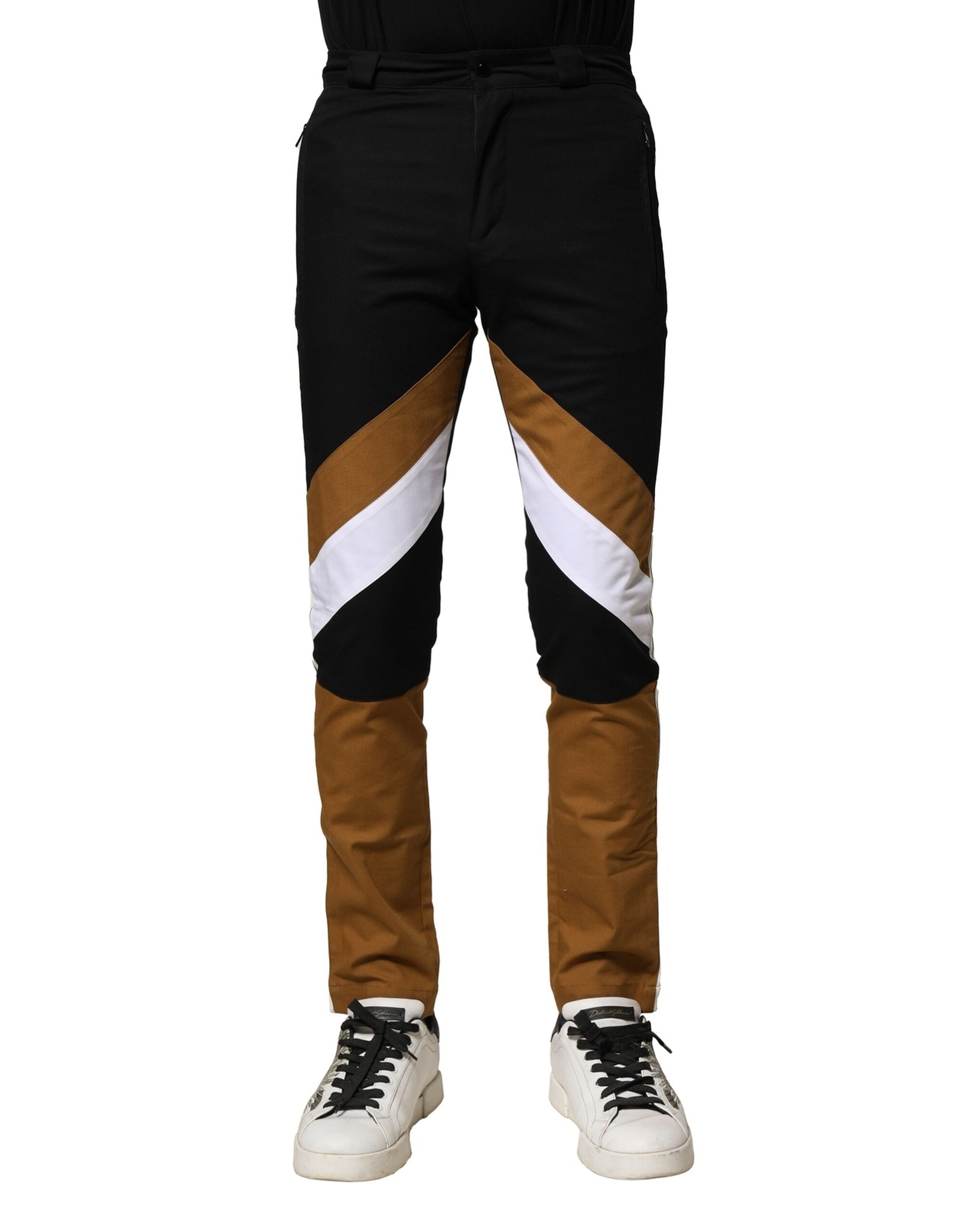 Dolce & Gabbana Herrenhose in Slim Fit aus mehrfarbiger Baumwolle