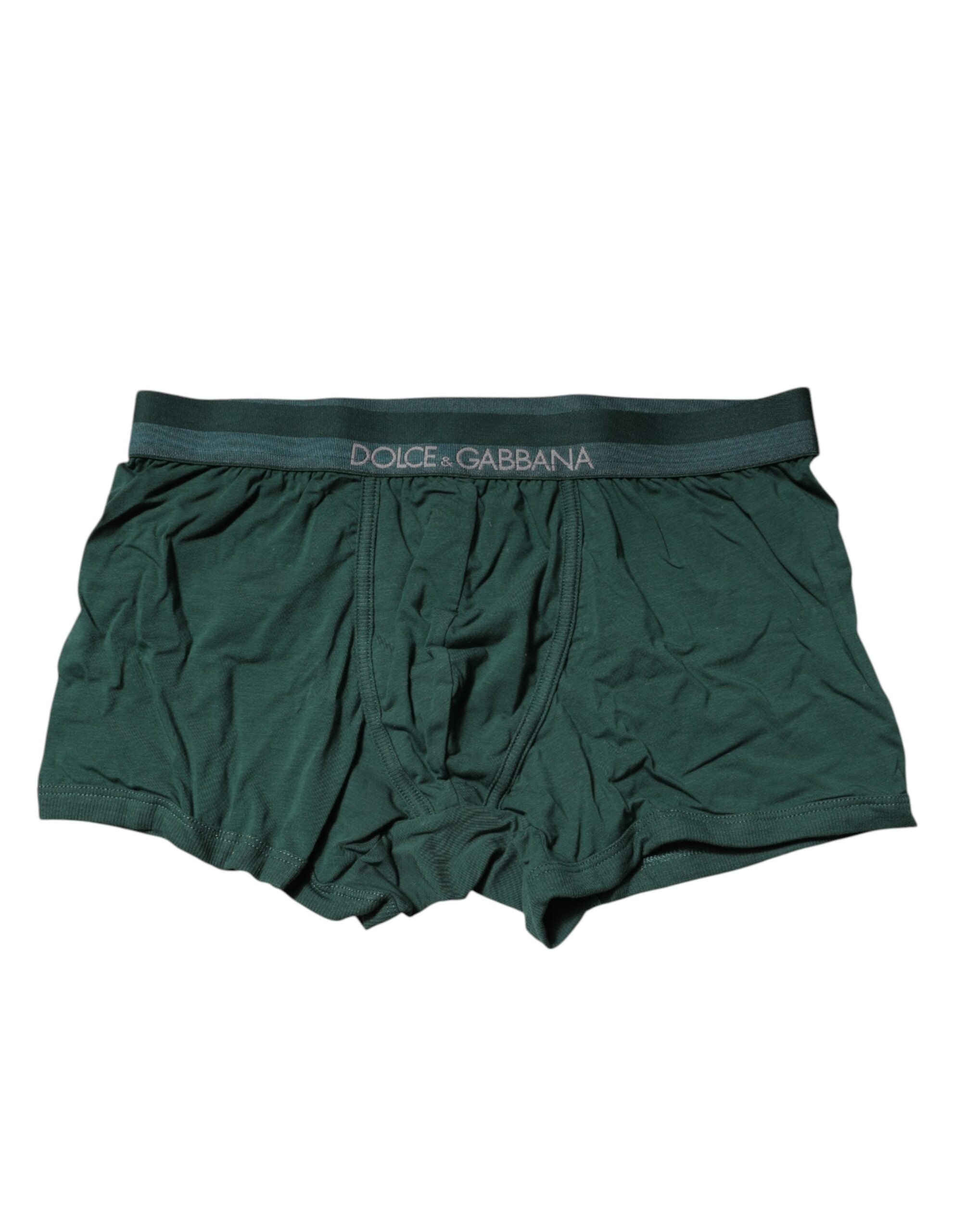 Dolce & Gabbana Grüne Boxershorts aus Baumwolle für Herren