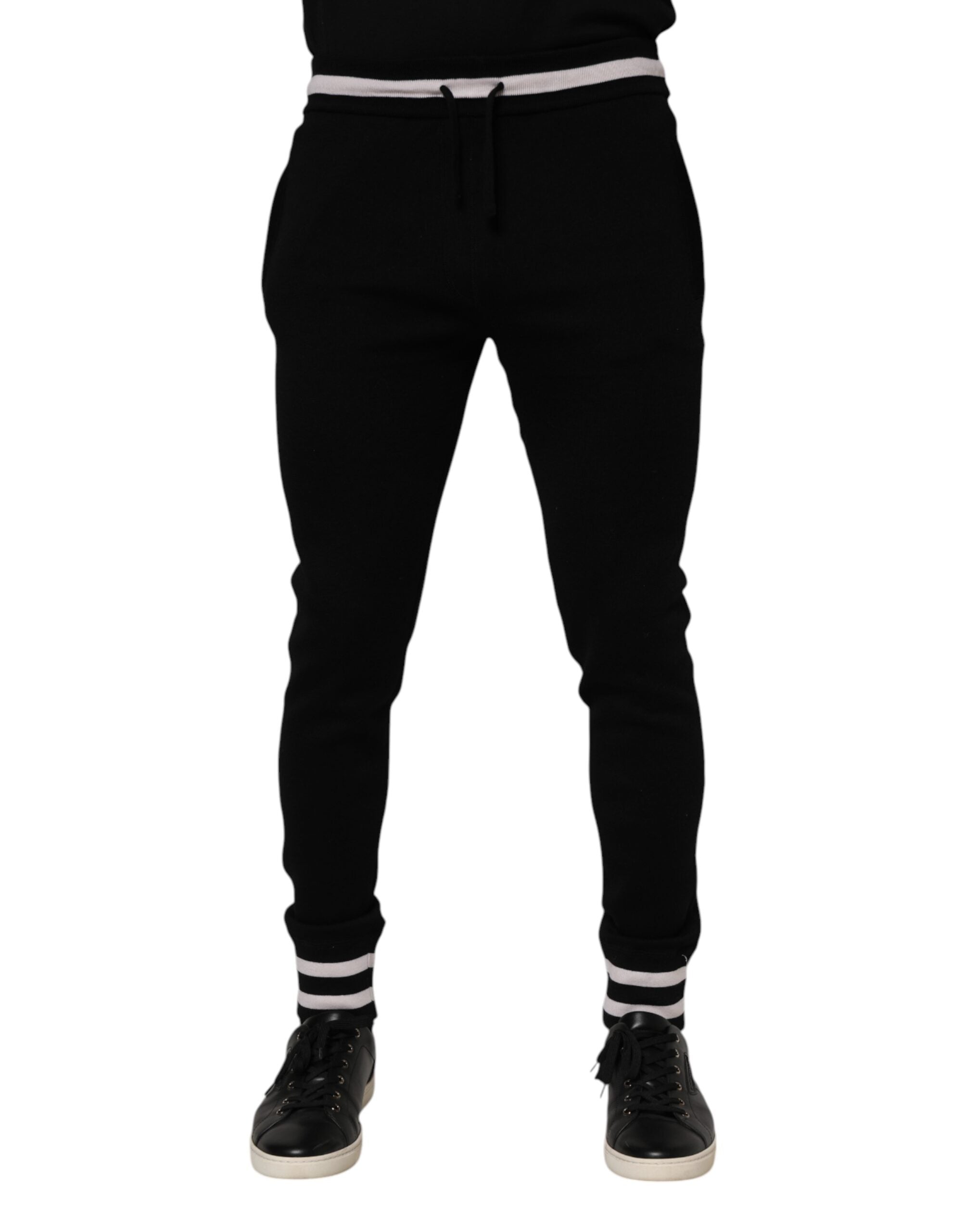 Dolce & Gabbana Schwarze Jogginghose aus Baumwolle für Herren