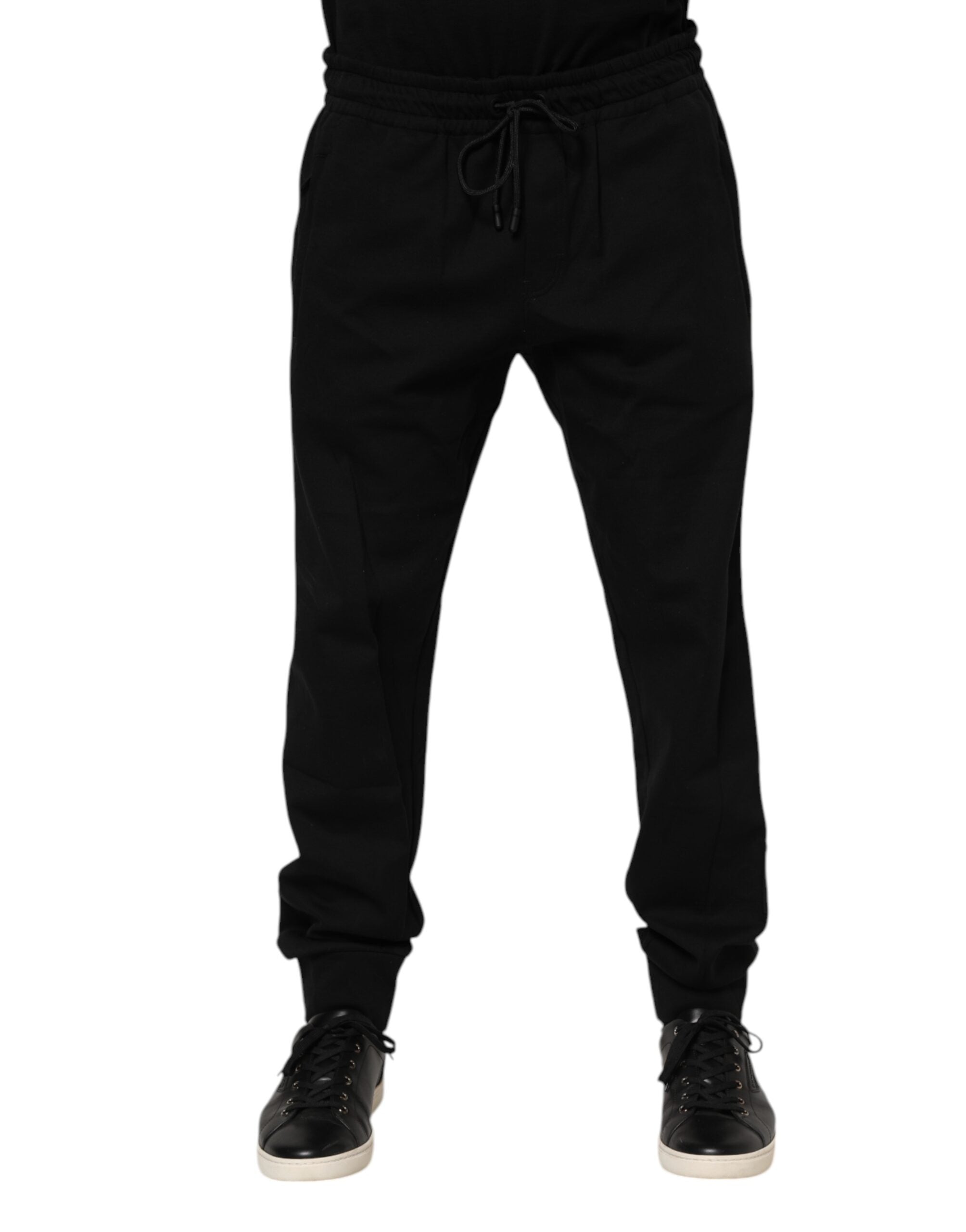 Dolce & Gabbana Schwarze Jogginghose aus Baumwolle für Herren