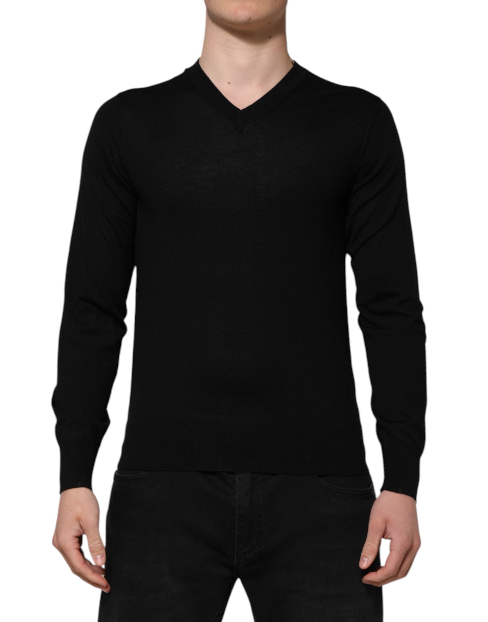 Dolce & Gabbana – Pullover mit Logo-Stickerei in Dunkelgrau