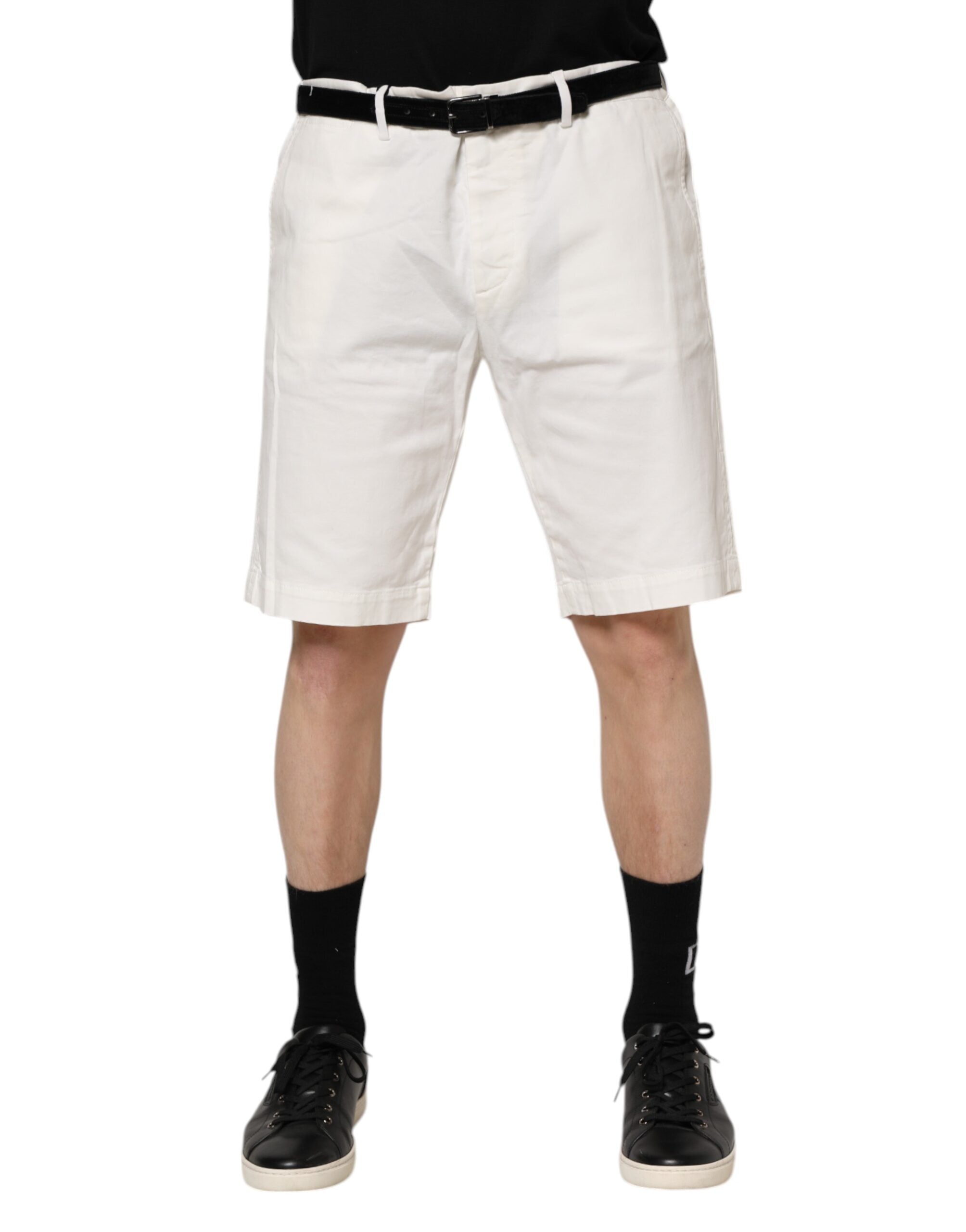 Dolce & Gabbana Weiße Chinos aus Baumwollstretch für Herren