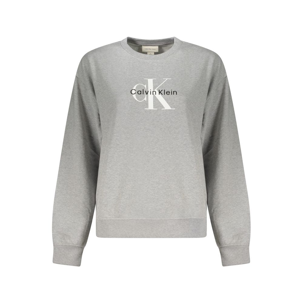 Calvin Klein Grauer Baumwollpullover für Damen