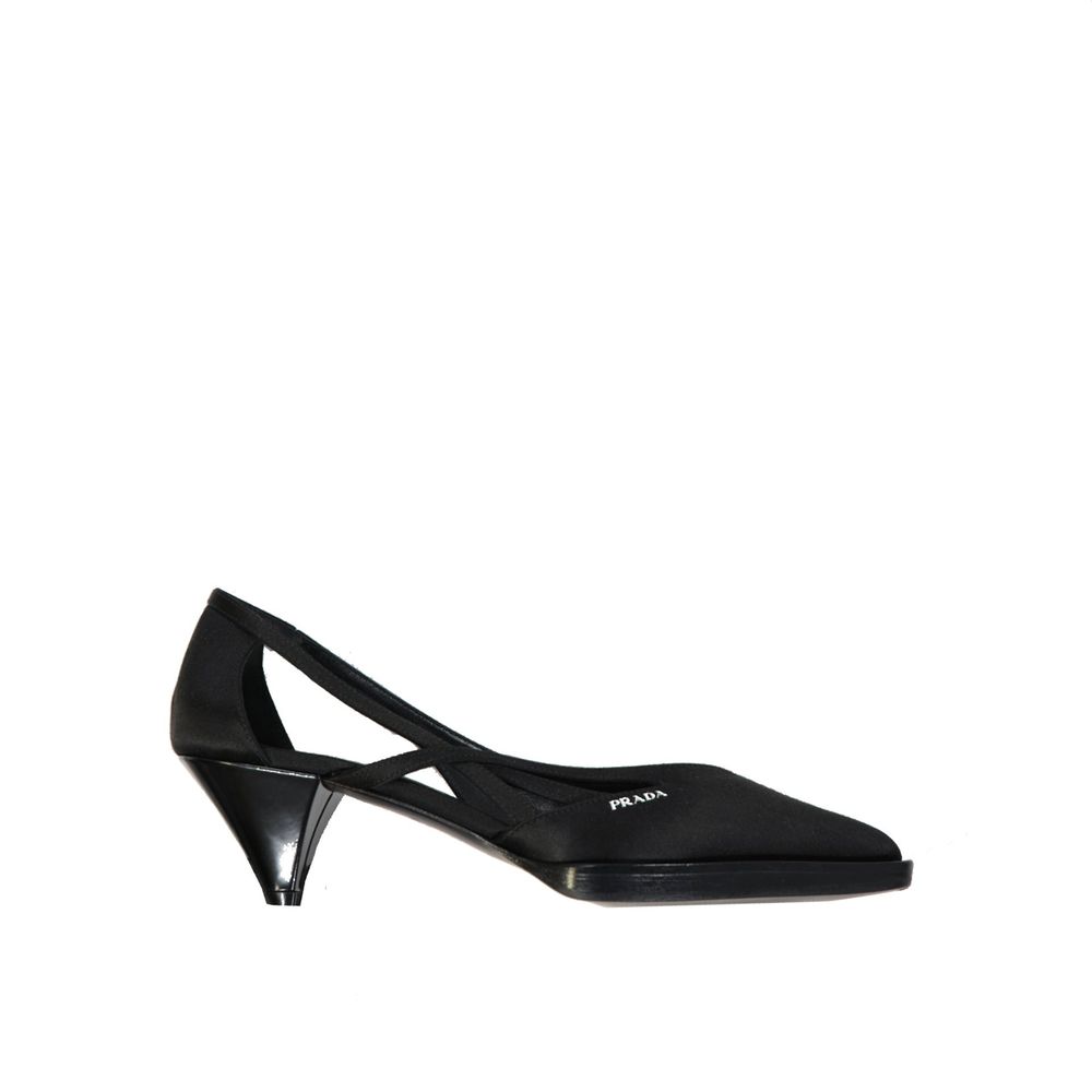 Prada 55 mm Satinpumps mit Cut-Outs