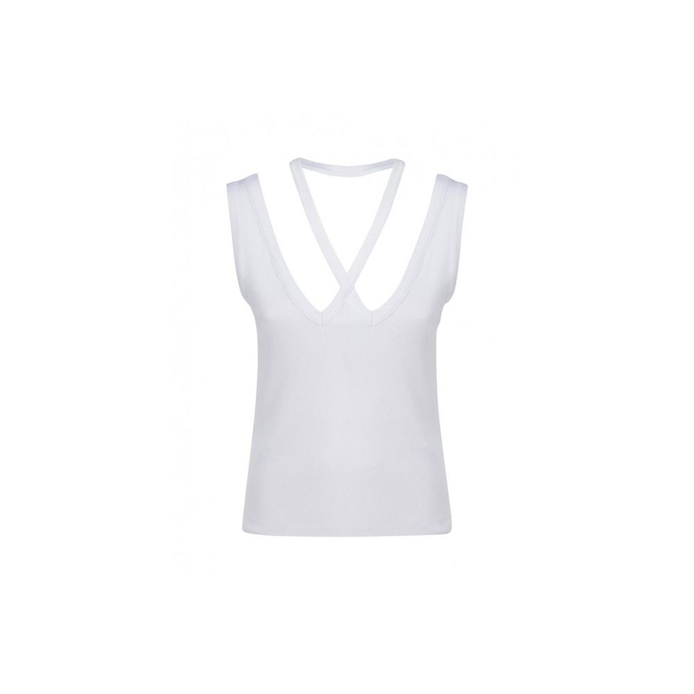 MM6 Maison Margiela – Geripptes Baumwolltop