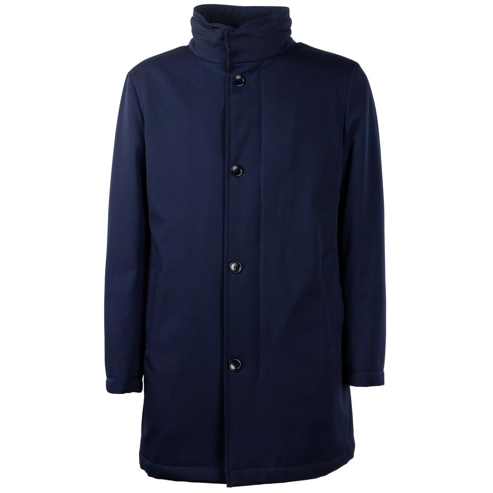 Blaue Wolljacke für Herren, Made in Italy