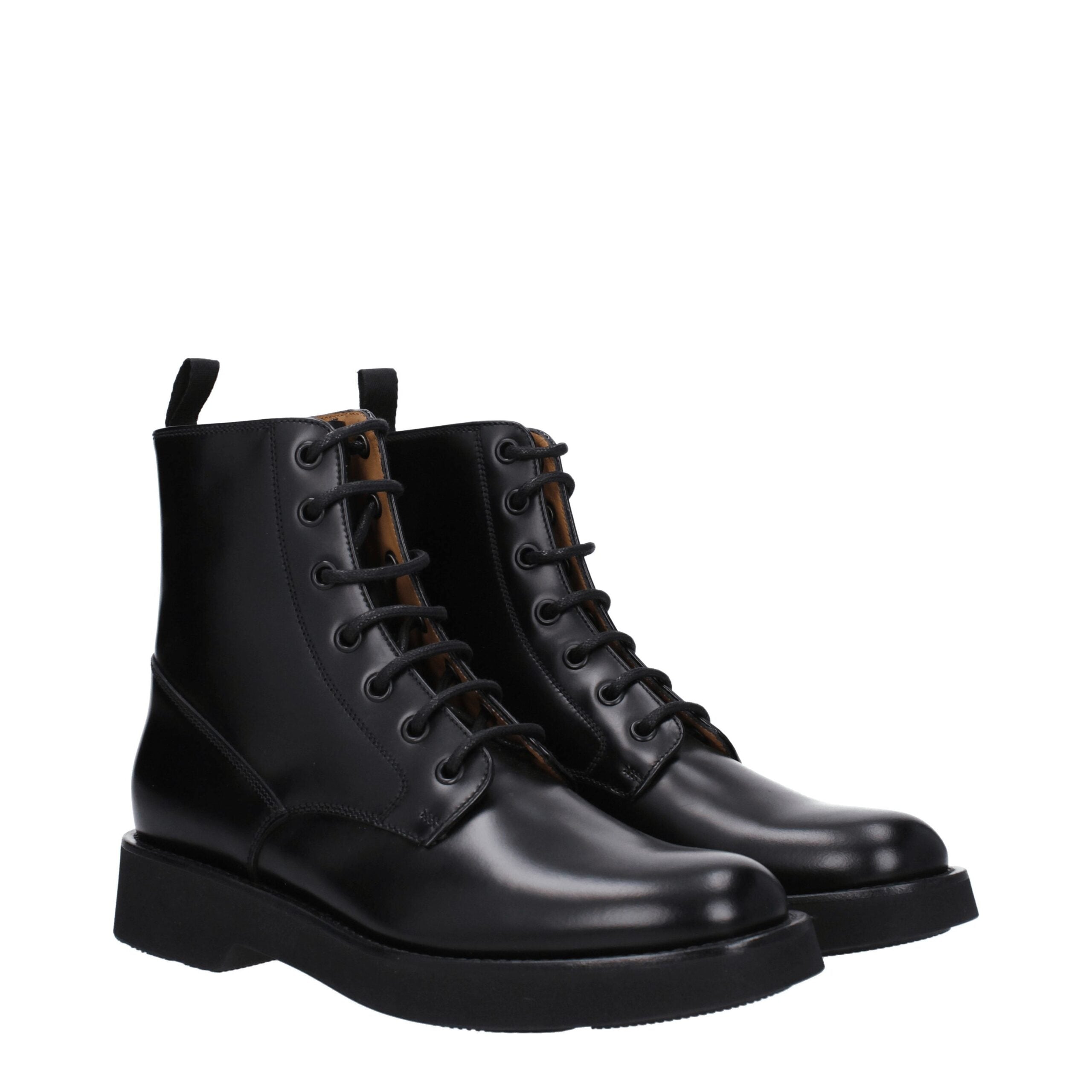 Church's – Schwarze Lederstiefeletten