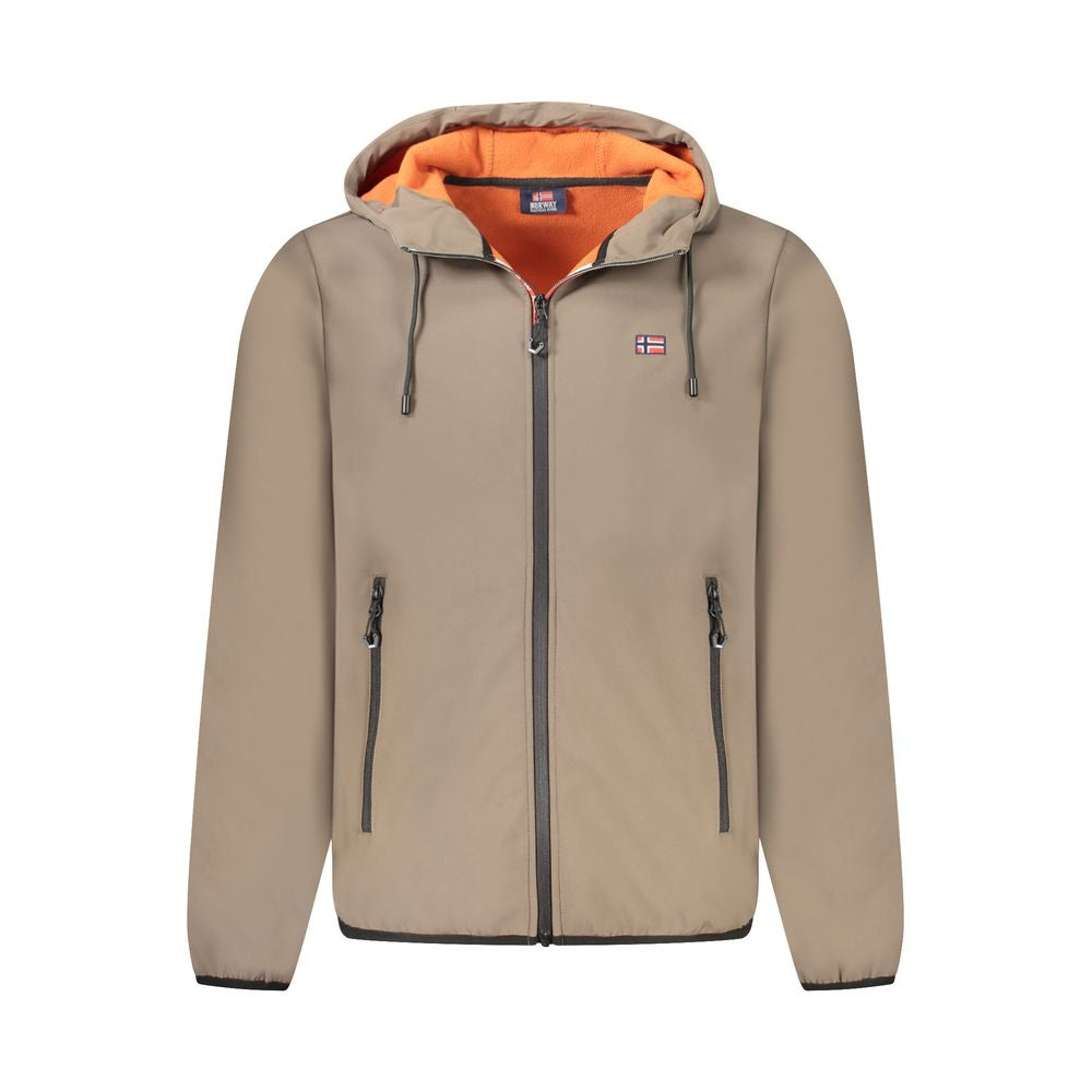 Norwegen 1963 Braune Polyester-Herrenjacke