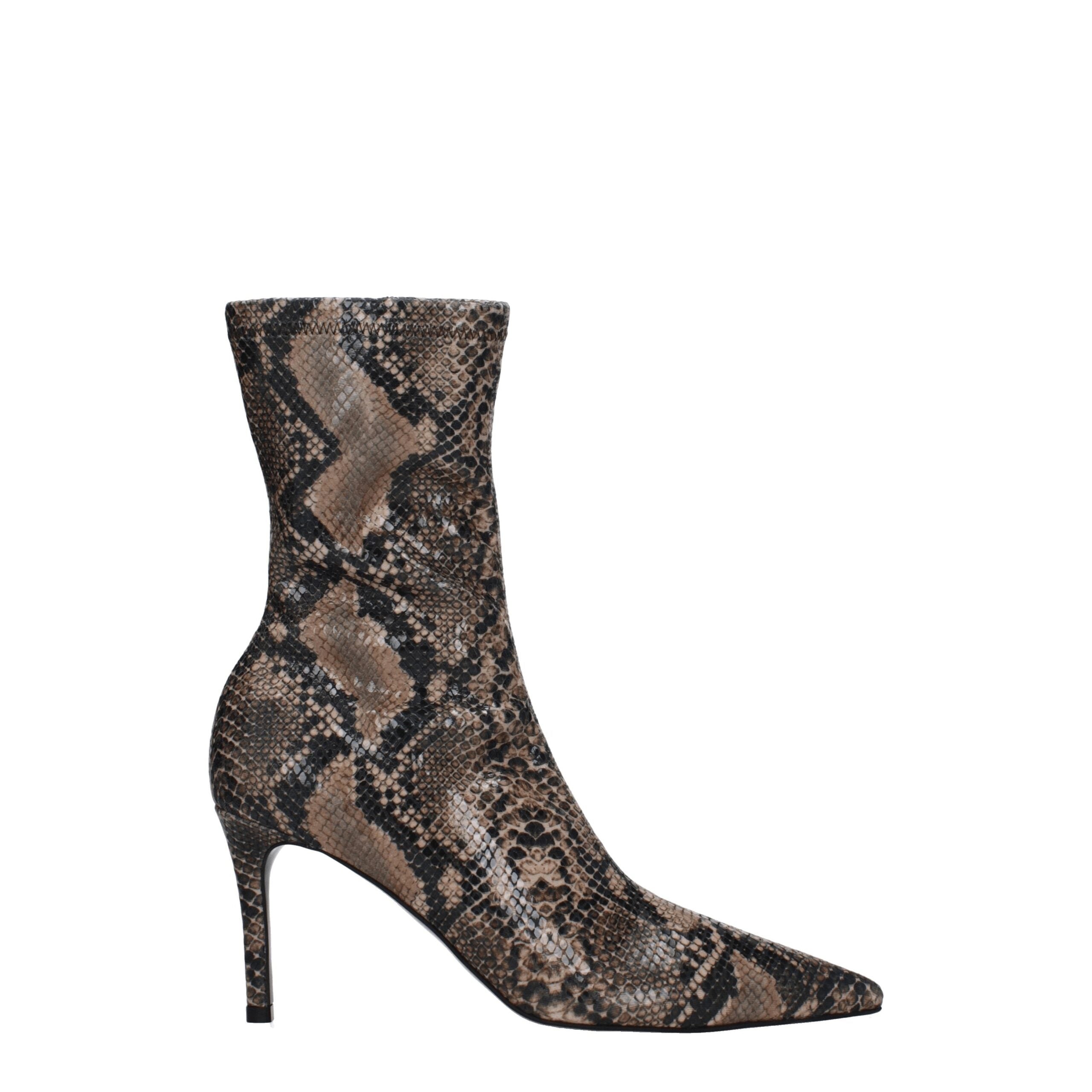 Stella McCartney – Braune Lederstiefeletten